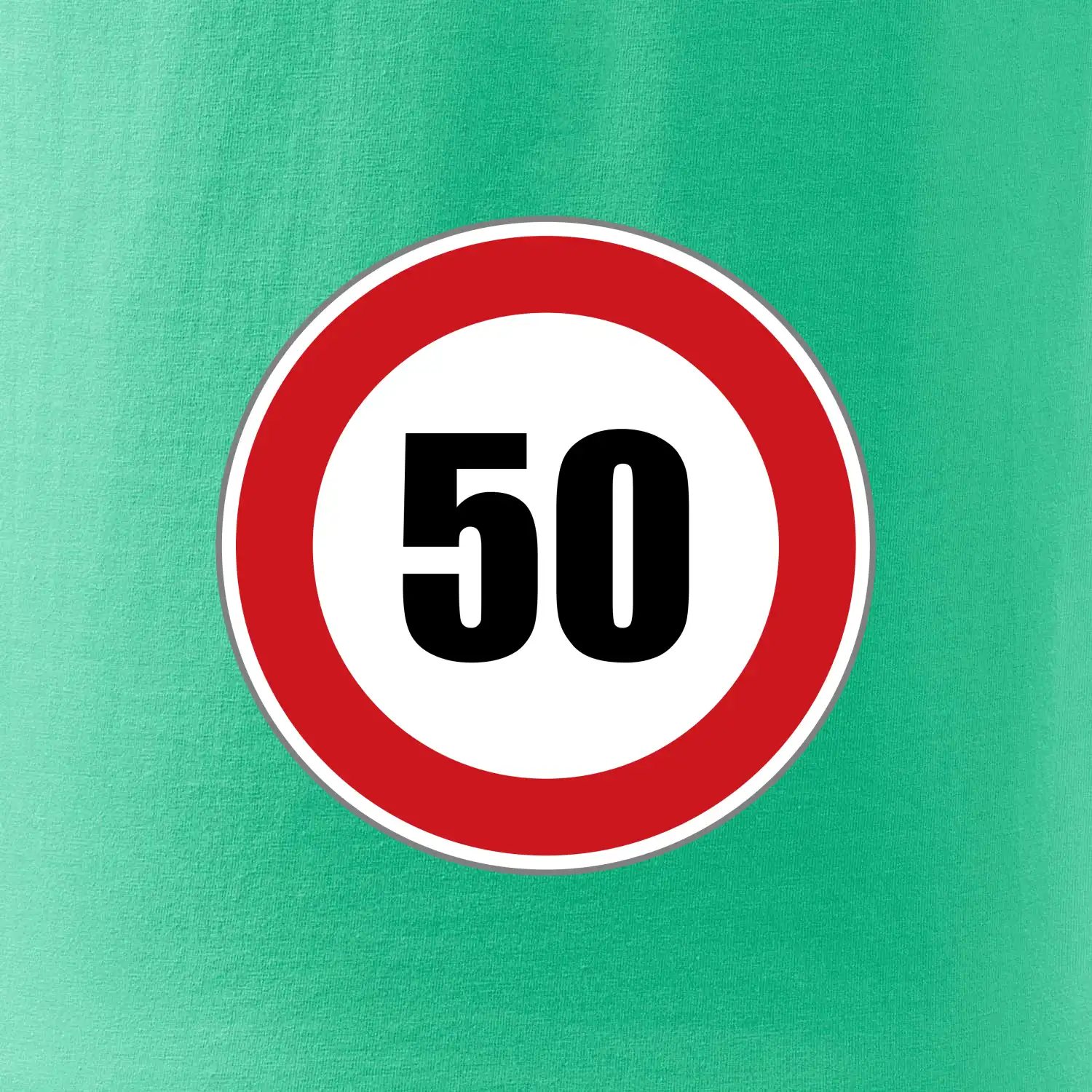 Dopravní značka - omezení rychlosti 50