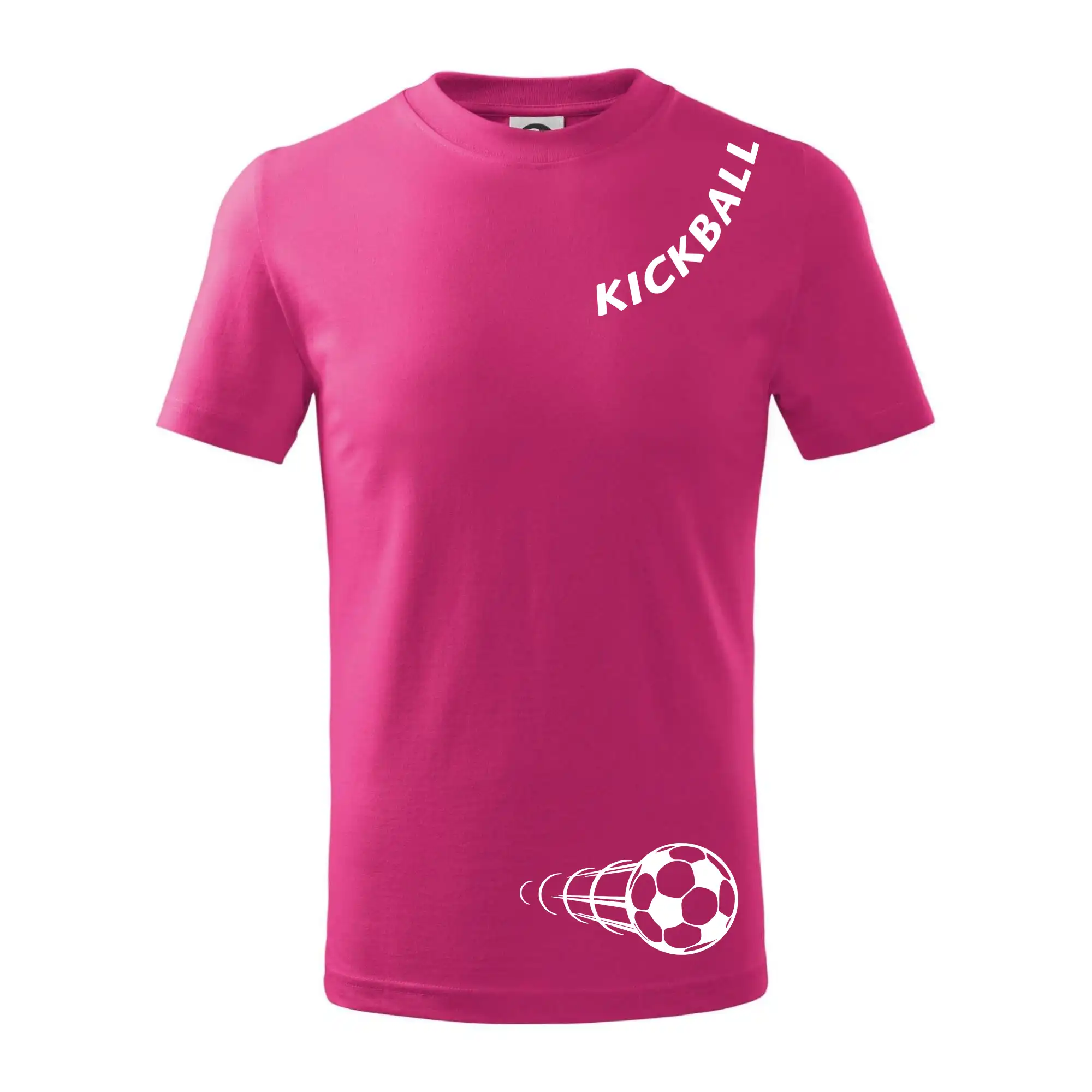 Kickball nápis šikmo