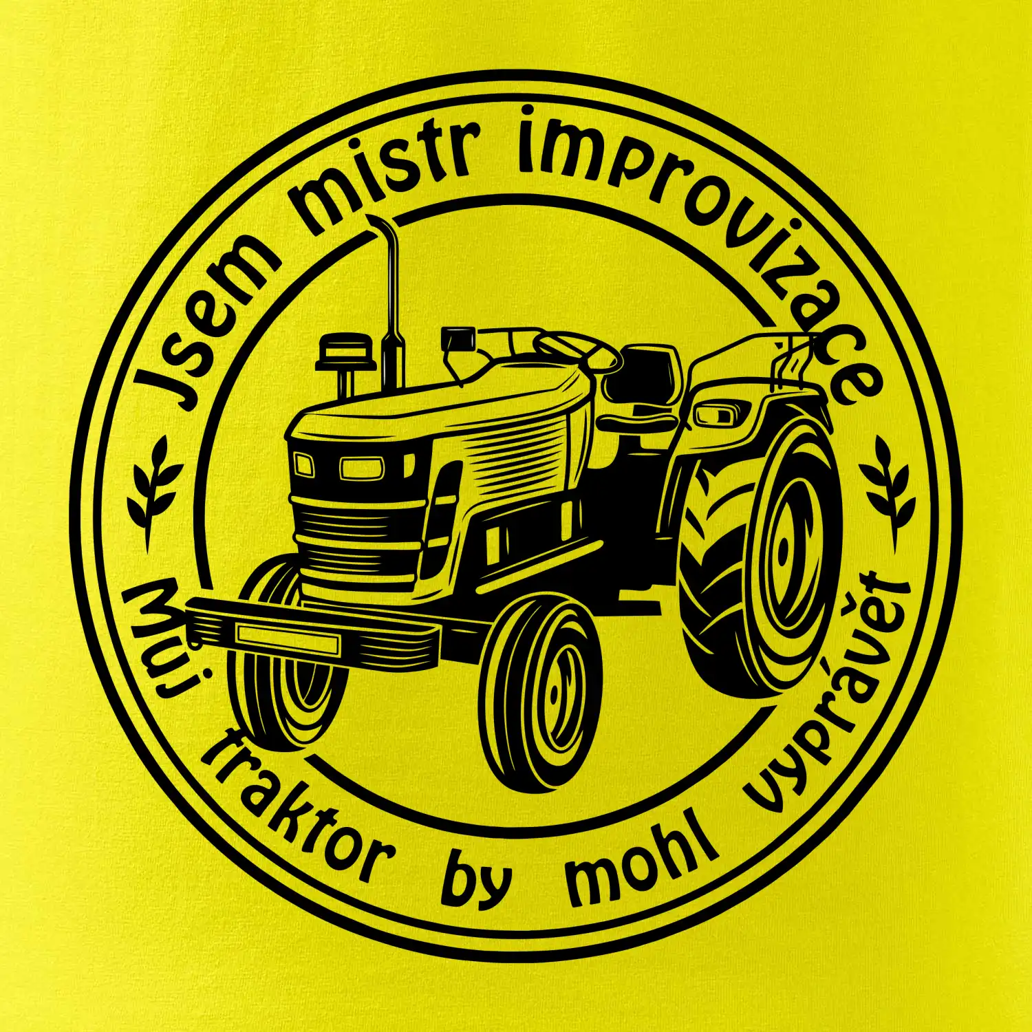 Mistr improvizace starý traktor