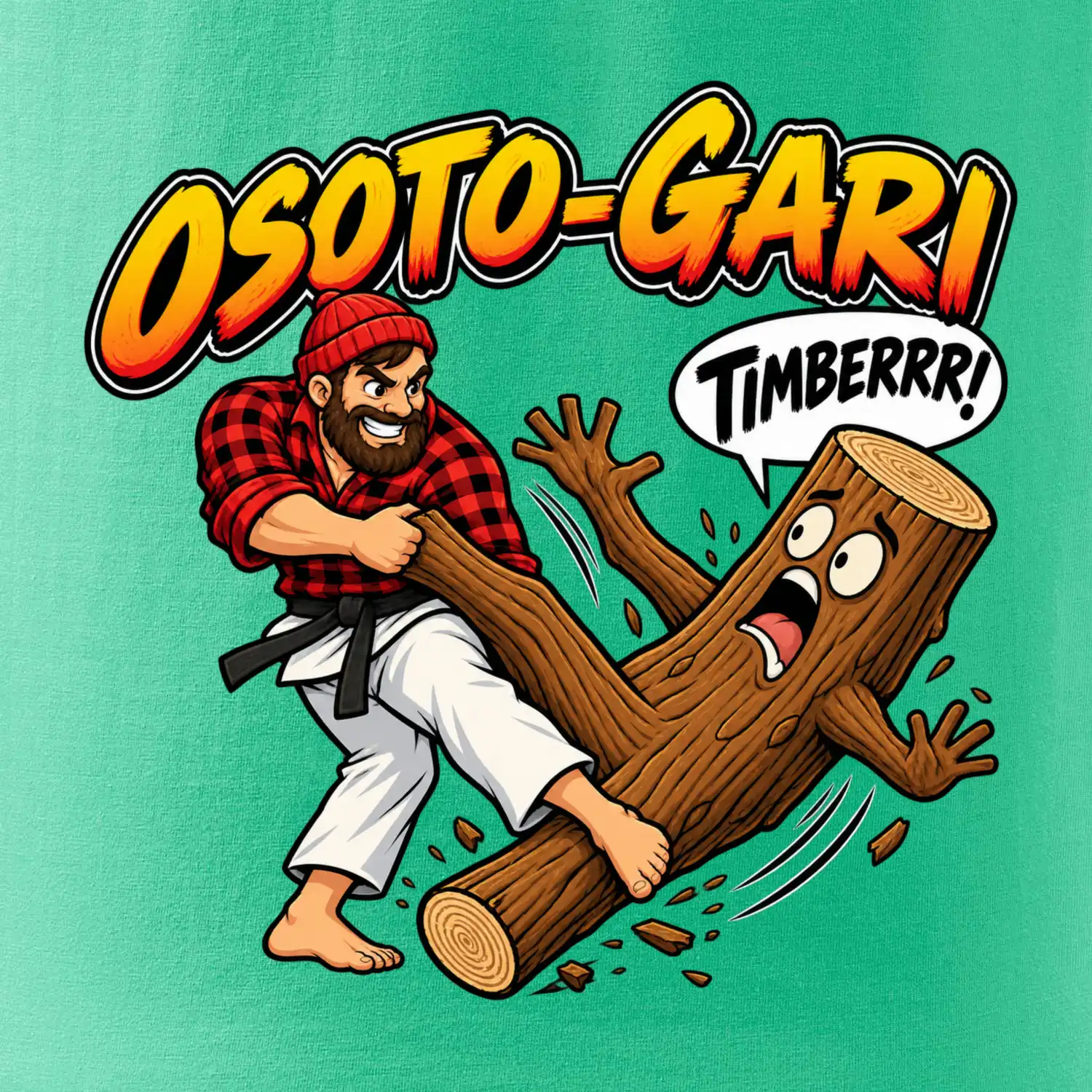 Osoto gari timber judo