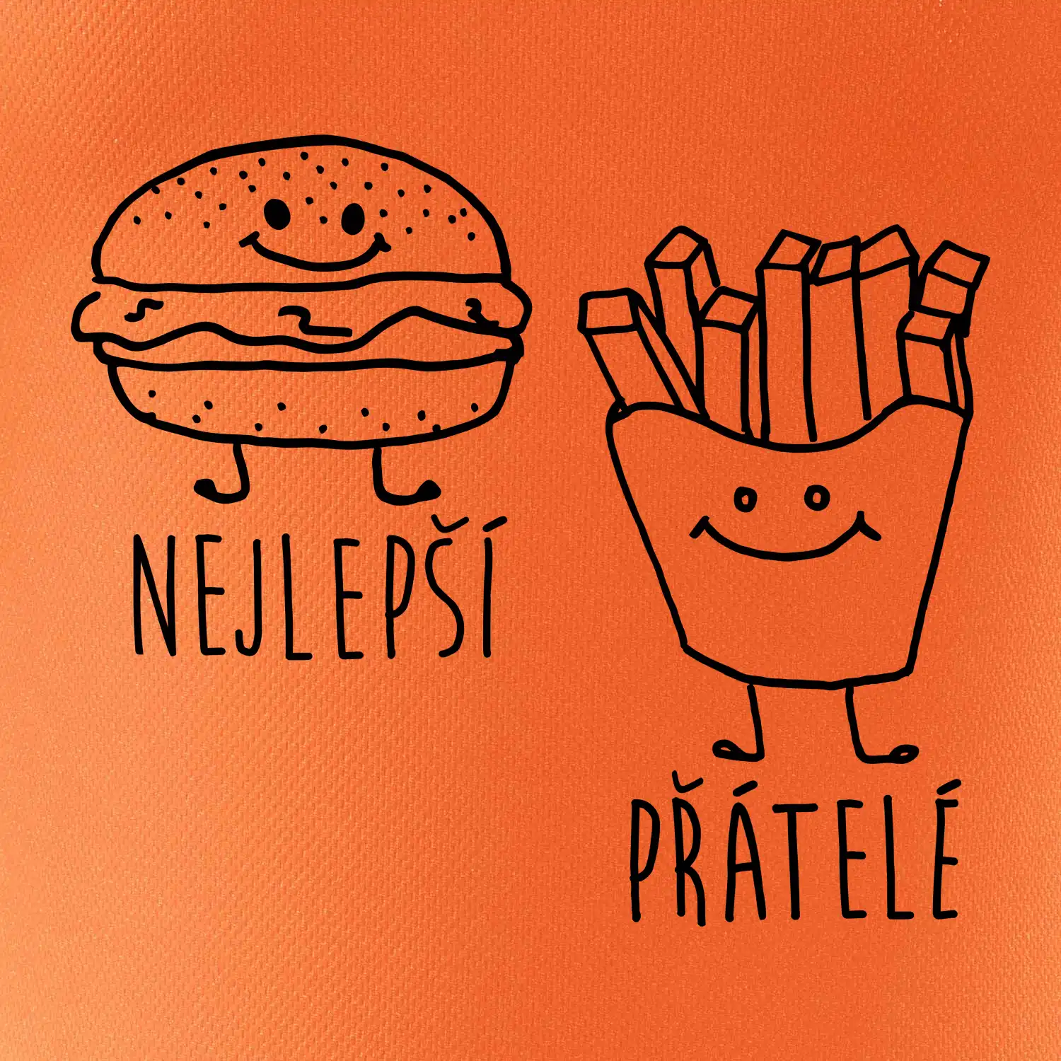 Nejlepší přátelé - Hamburger a hranolky