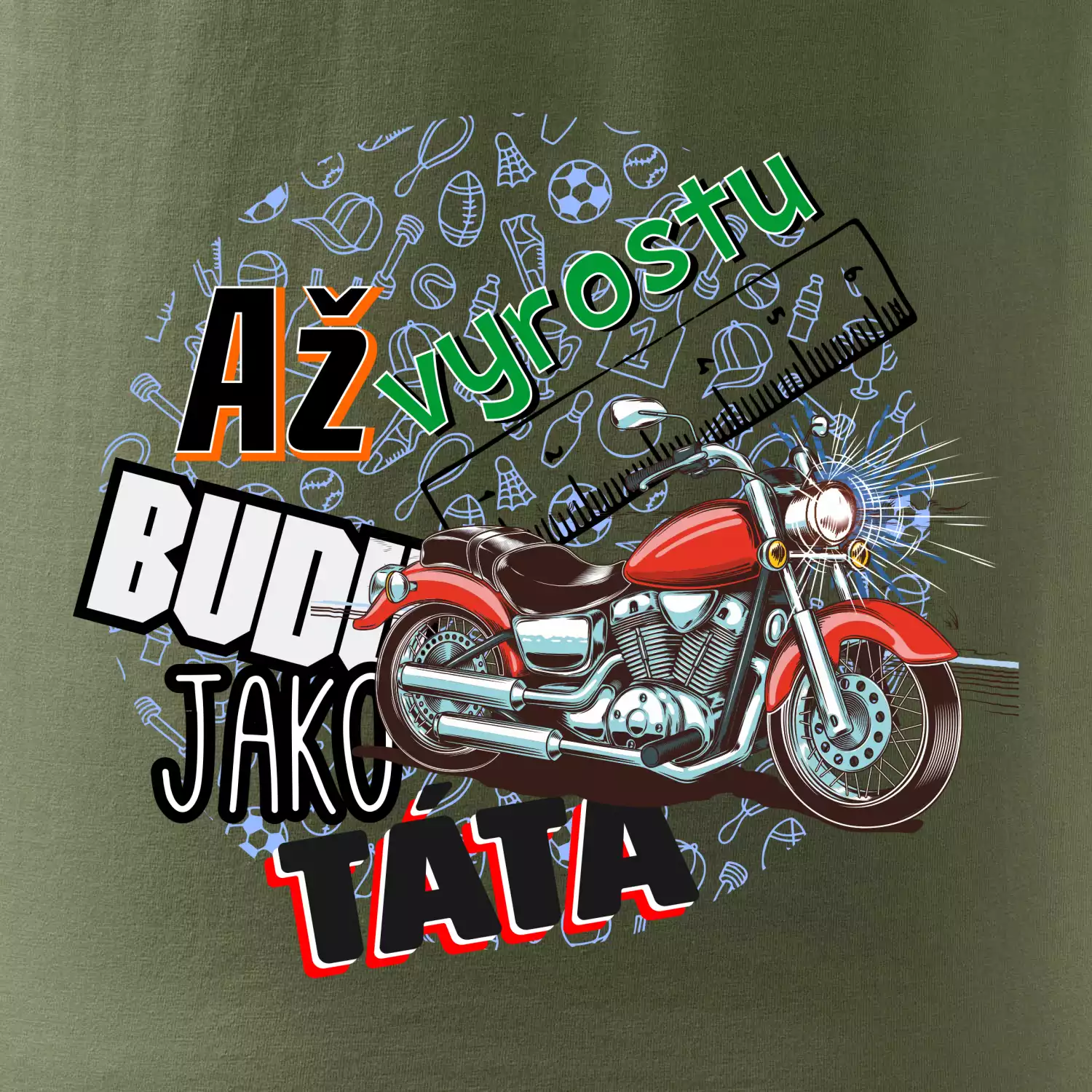 Až vyrostu budu jako táta - klasická motorka