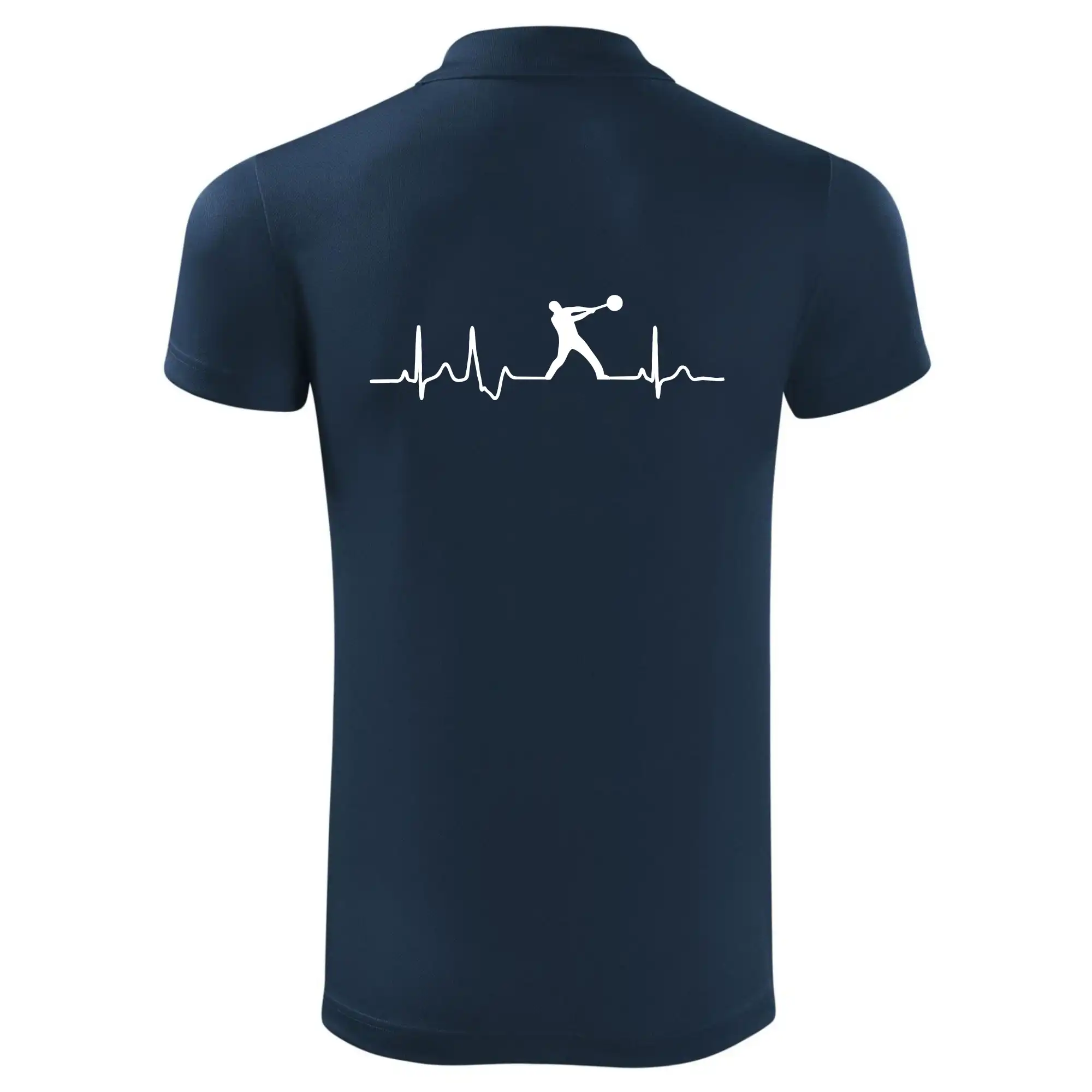 EKG hod kladivem muž