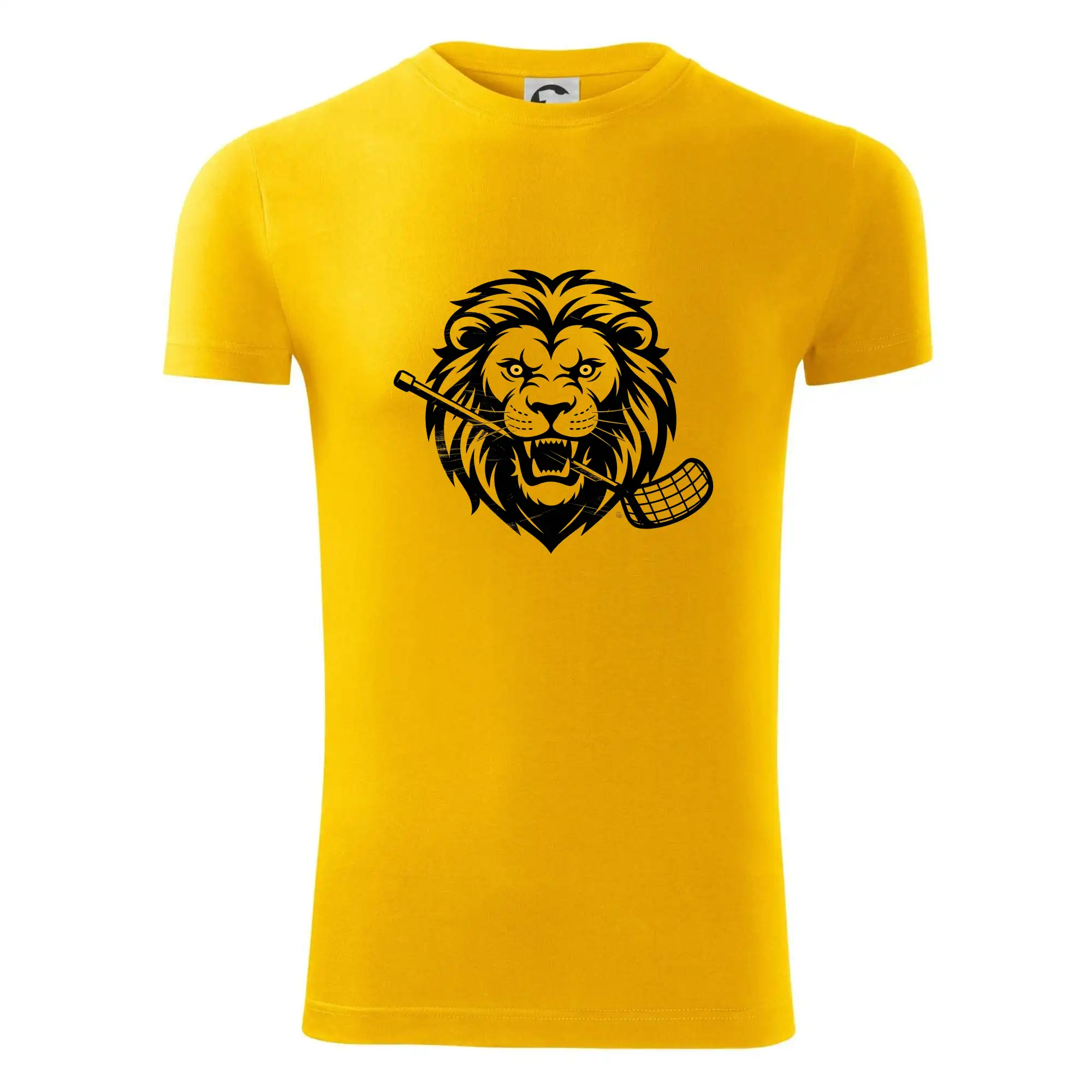 Floorball - Lev s hokejkou v tlamě