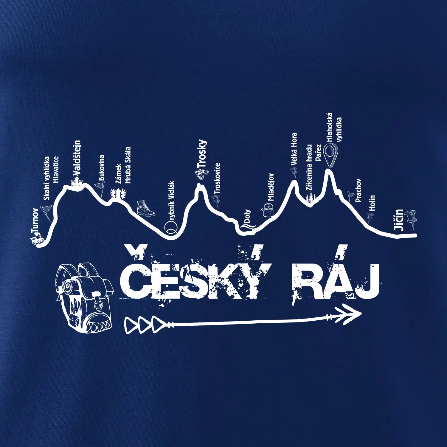 Profil kopce - Český ráj