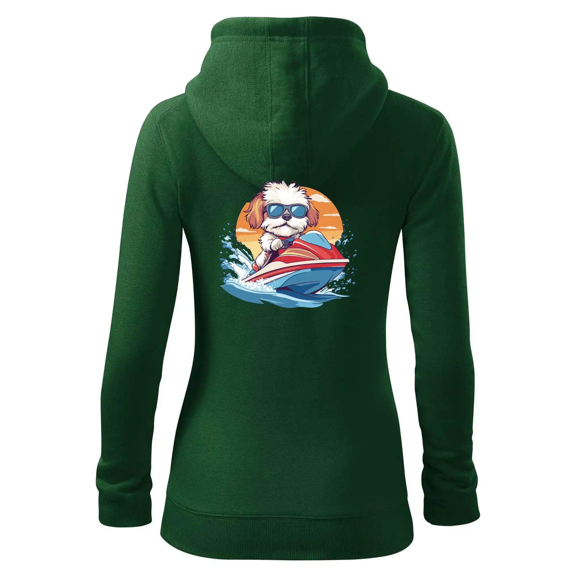 Bišonek na vodním skútru