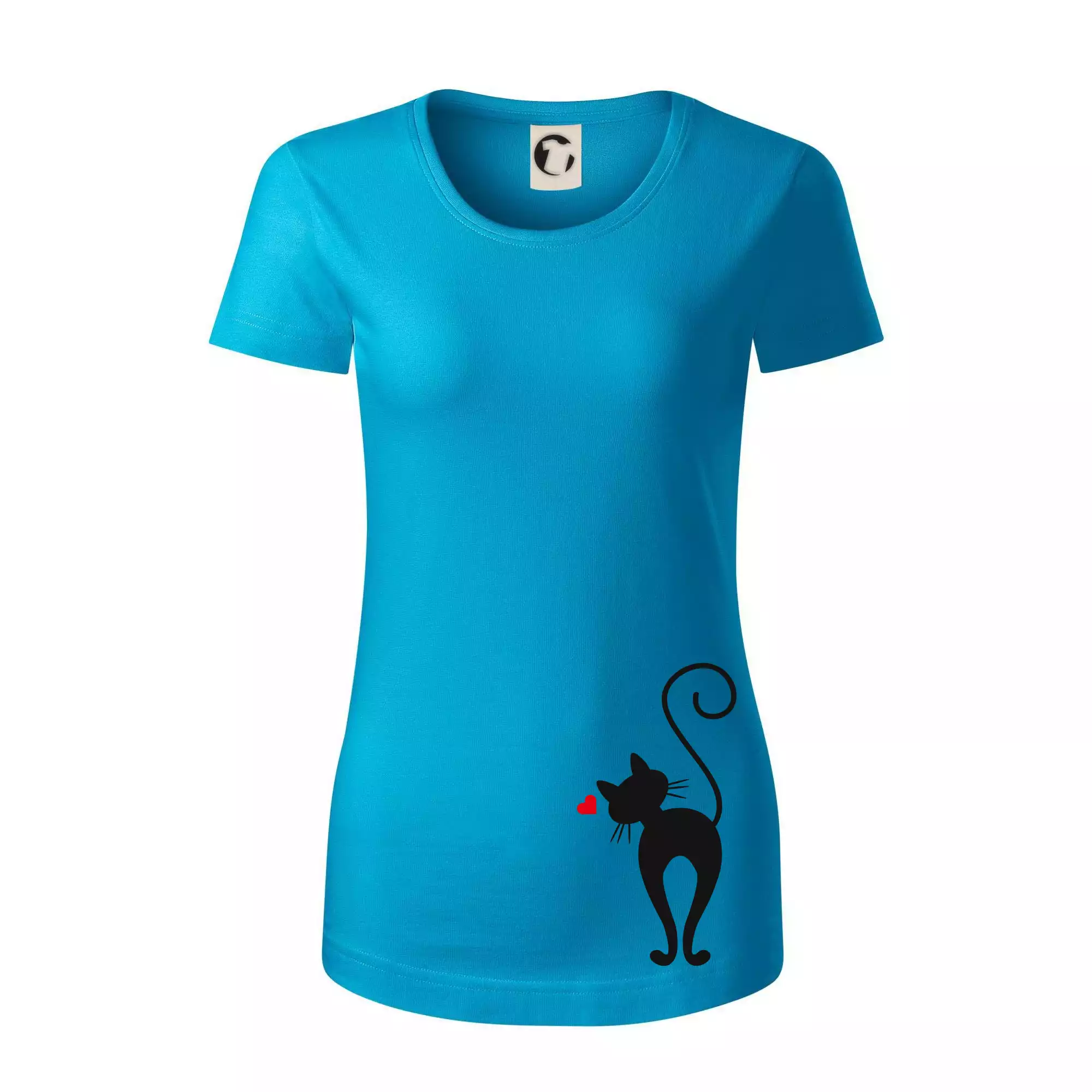 Zamilovaná kočka zezadu