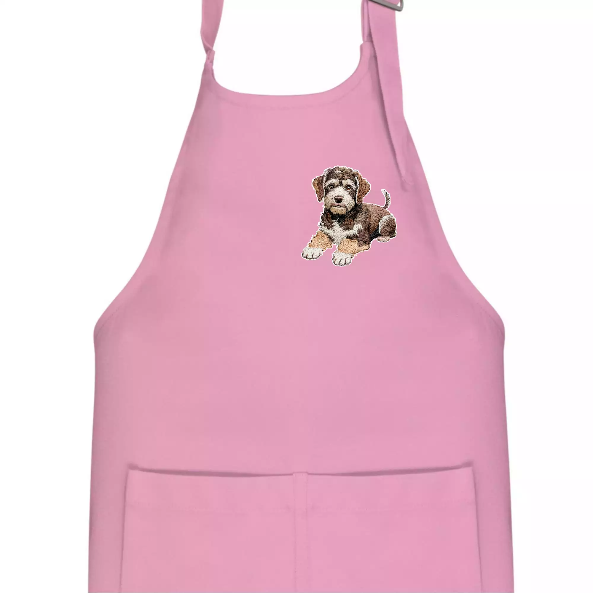 Lagotto romagnolo ležicí vyšívaný na prsu