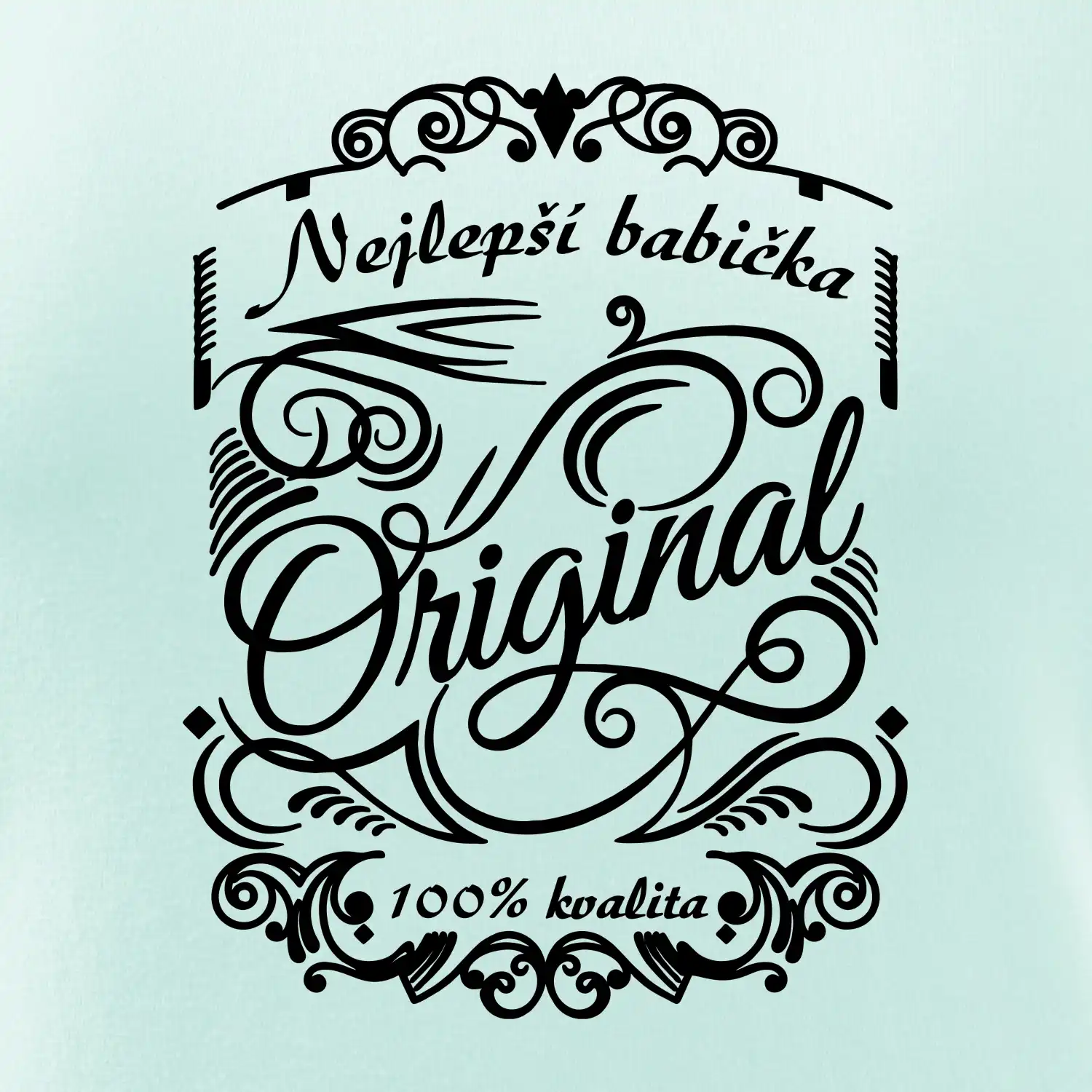 Vintage nejlepší babička  100% kvalita