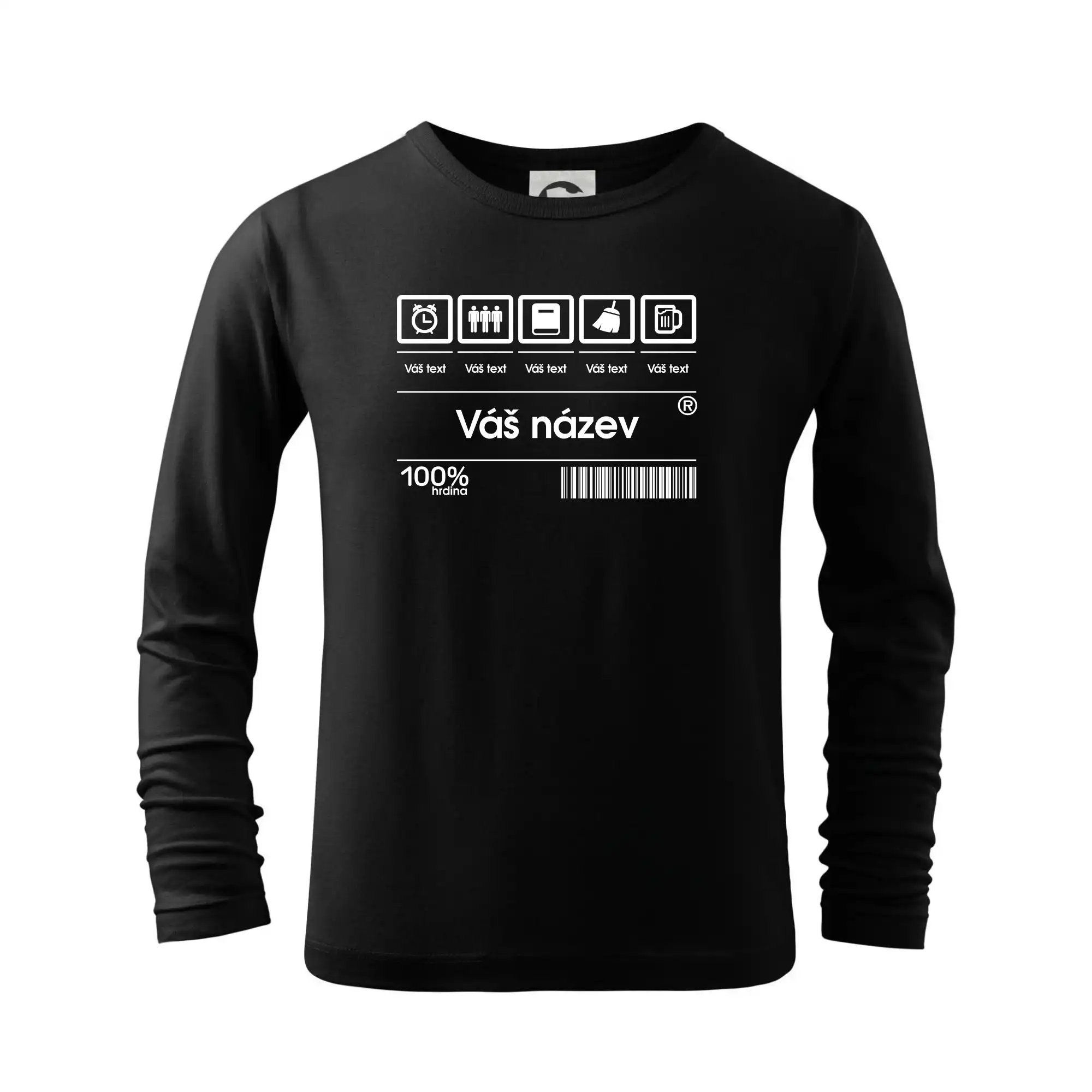 Čárový kód - Vlastní text