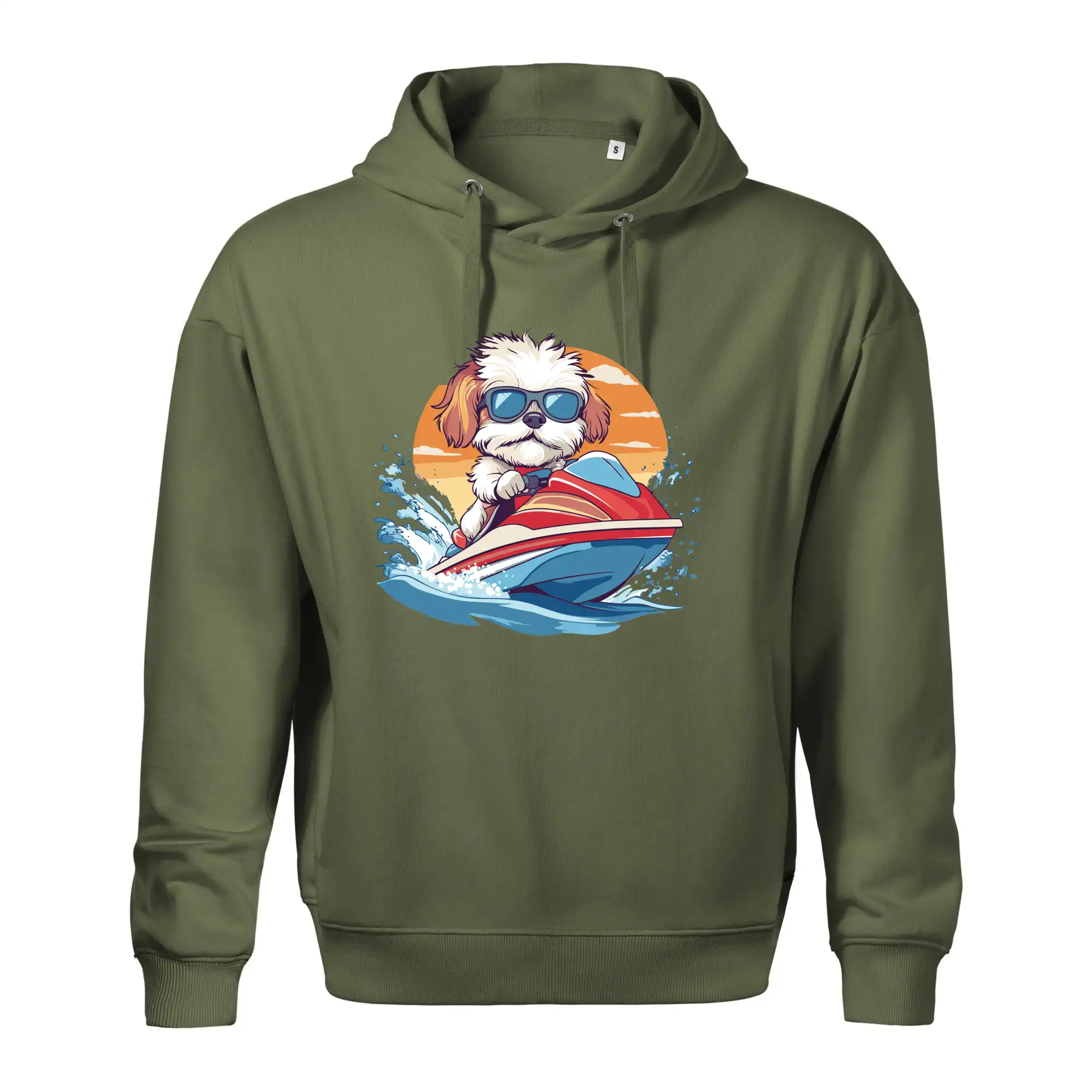 Bišonek na vodním skútru