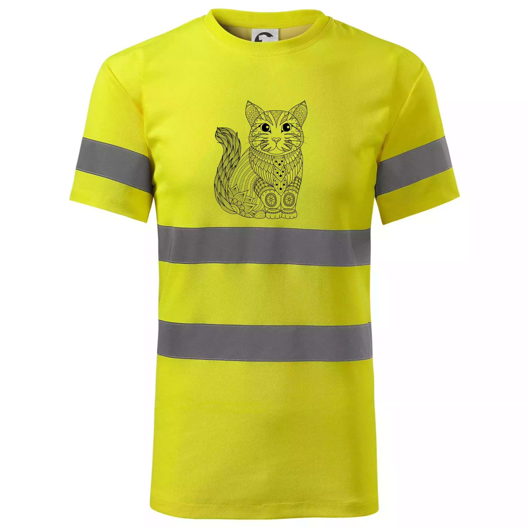 Kočka sedící mandala