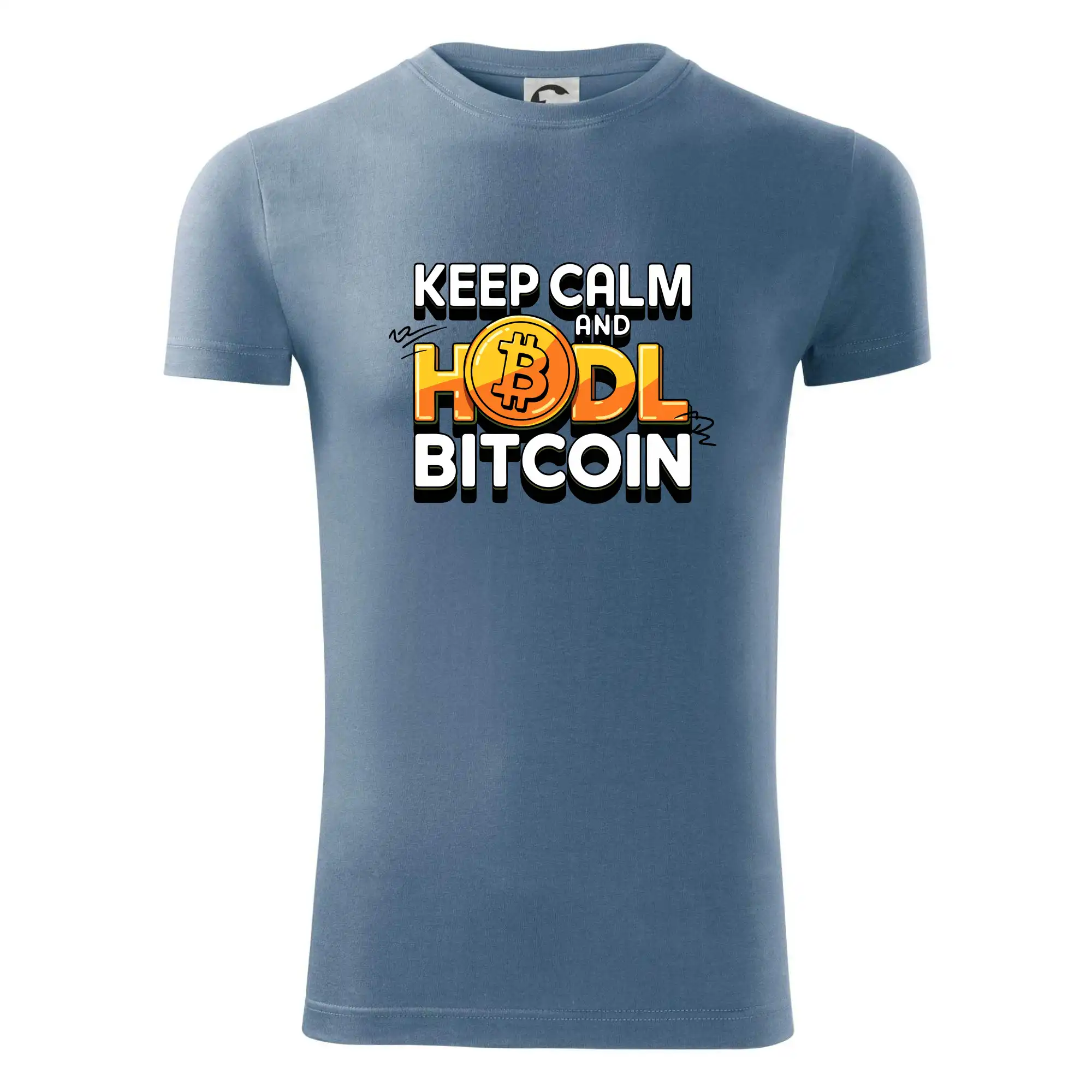 3D nápis Keep Calm and HODL Bitcoin