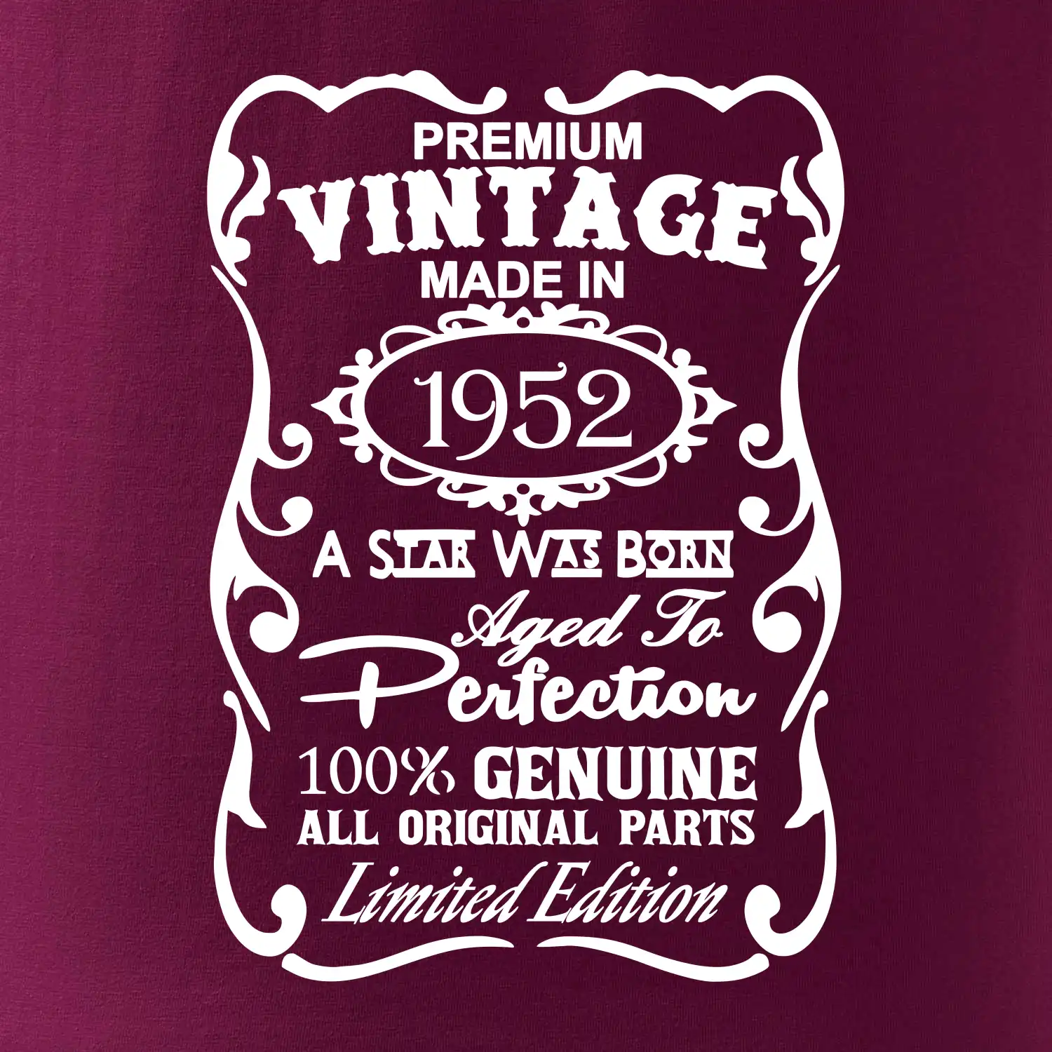 Vintage Etiketa - 1952