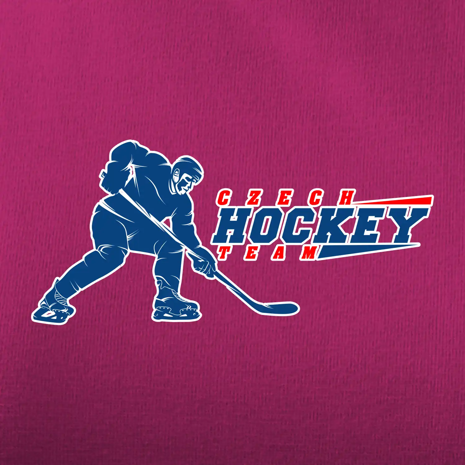 Czech hockey team - hokejista + nápis - Mistrovství světa v ledním hokeji 2025