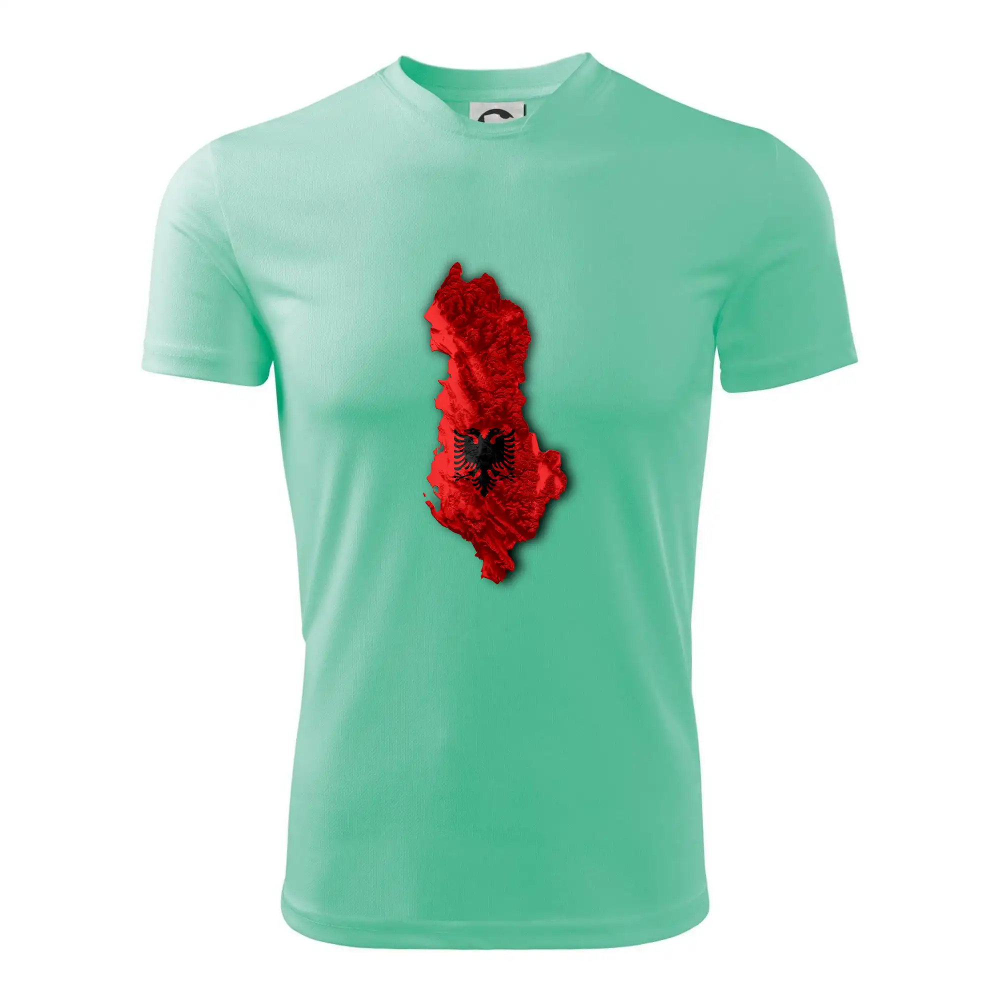 Mapa Albánie reliéf hor