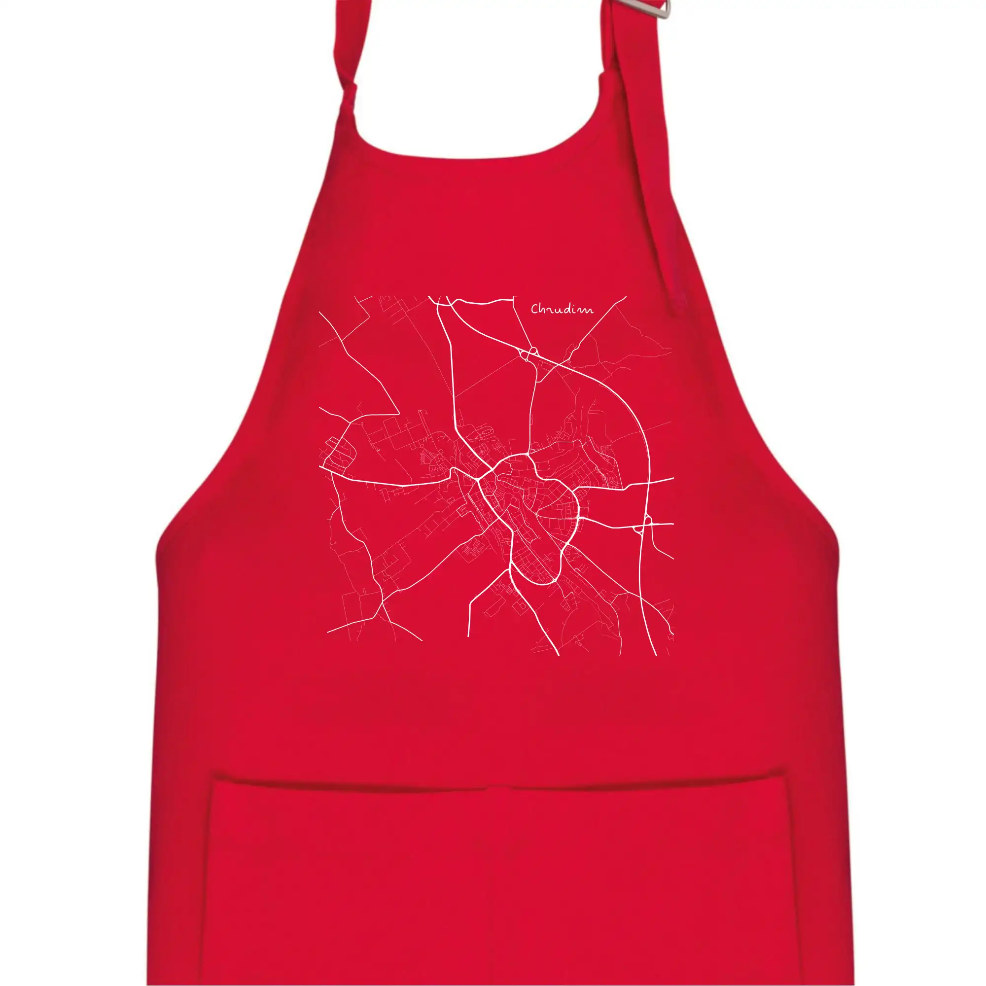 Černobílá mapa Chrudim