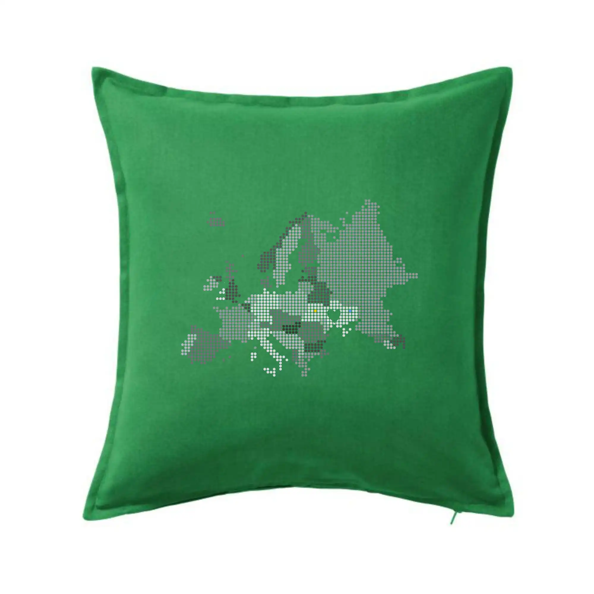 Mapa Evropy - srdce v Ukrajině