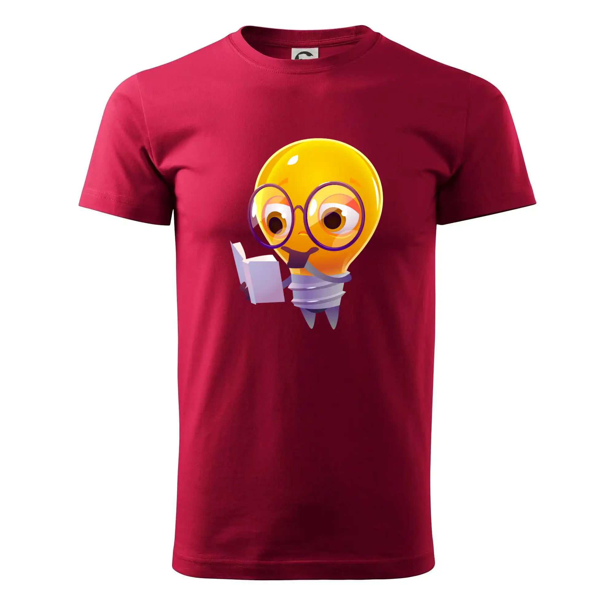 Žárovka přemýšlí nad knihou