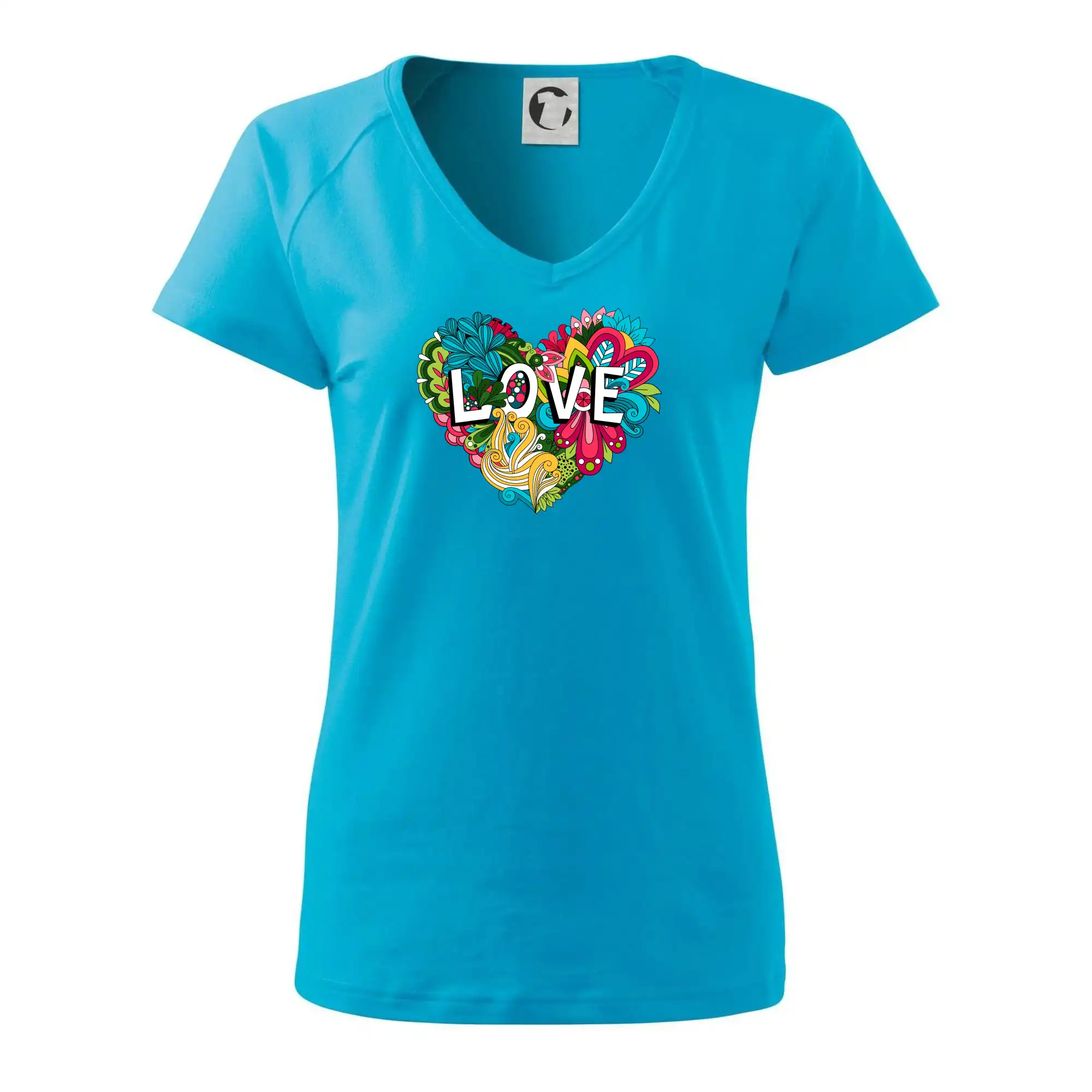 Love nápis květovaný