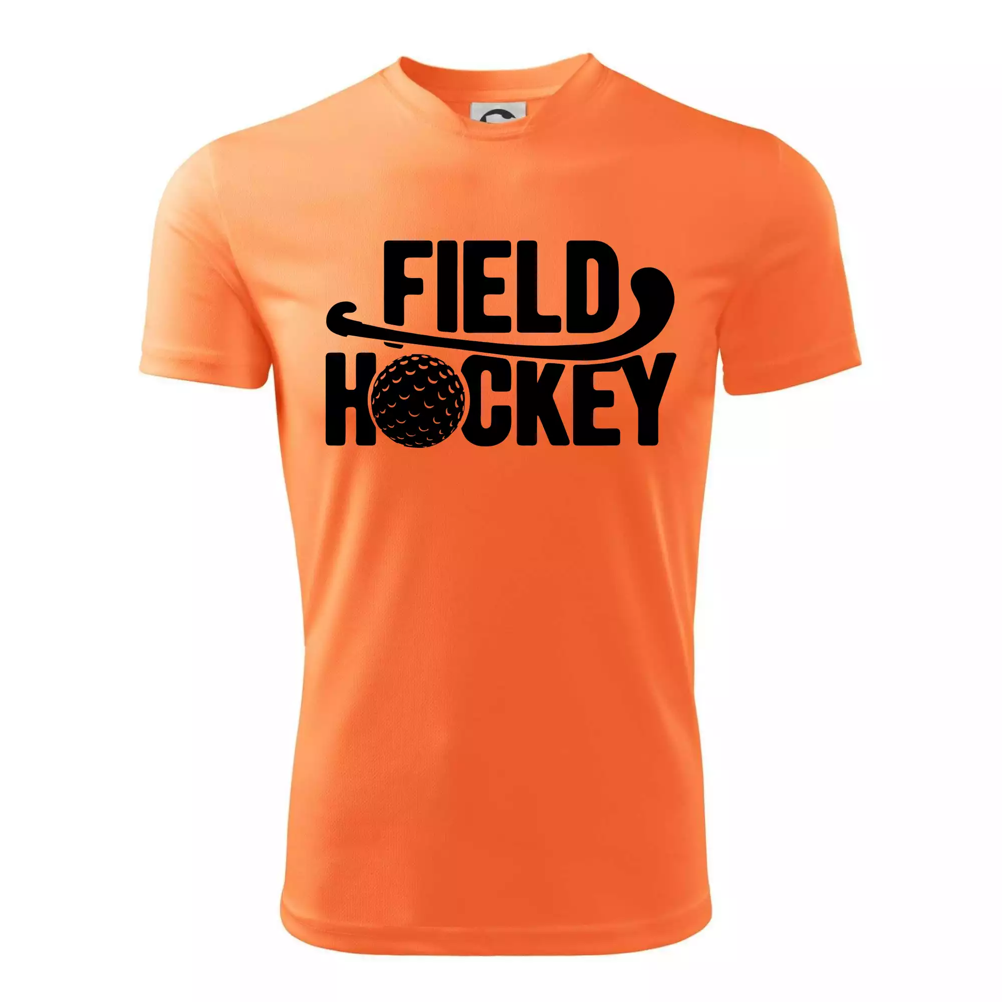 Field hockey míček a nápis