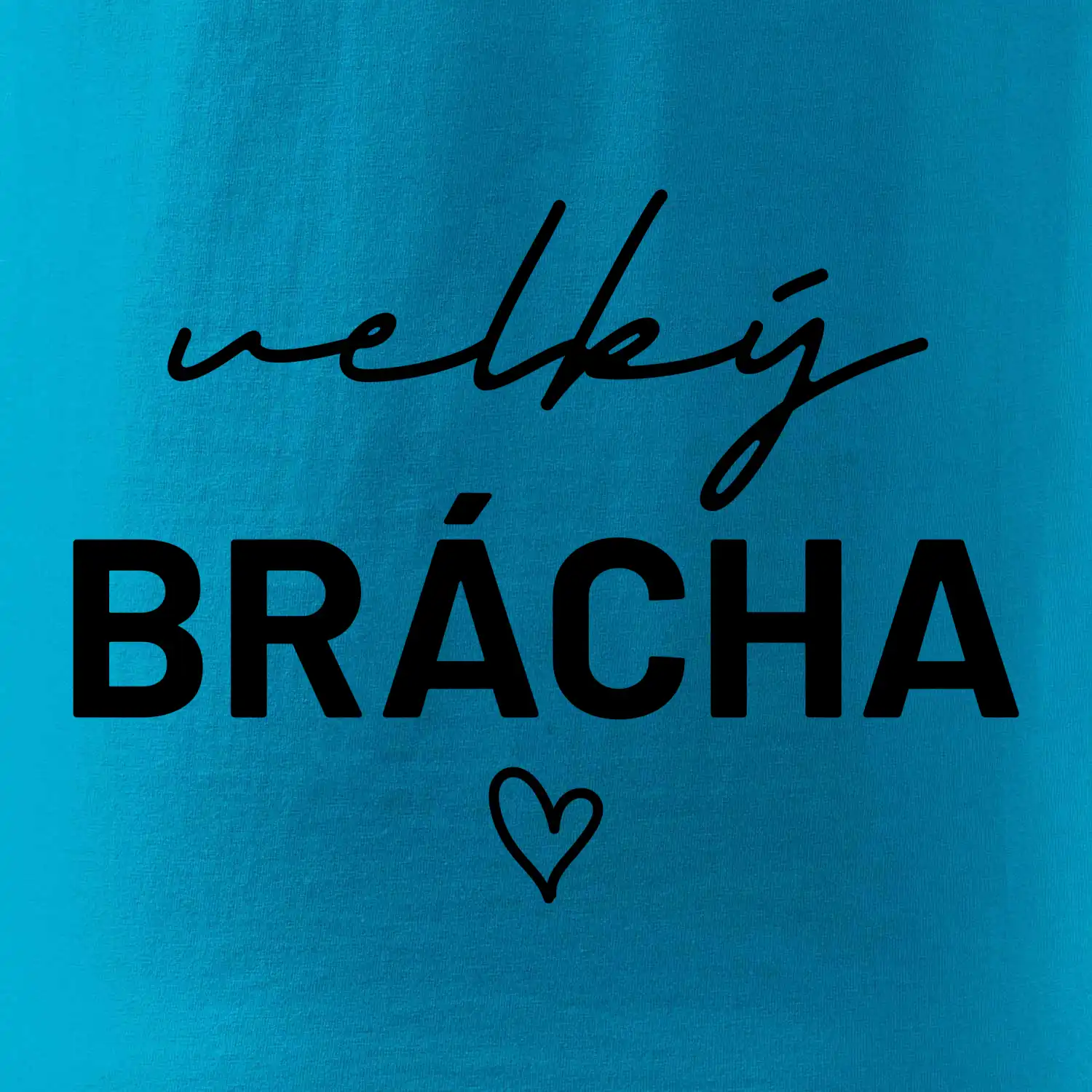 Velký brácha - nápis na prsou