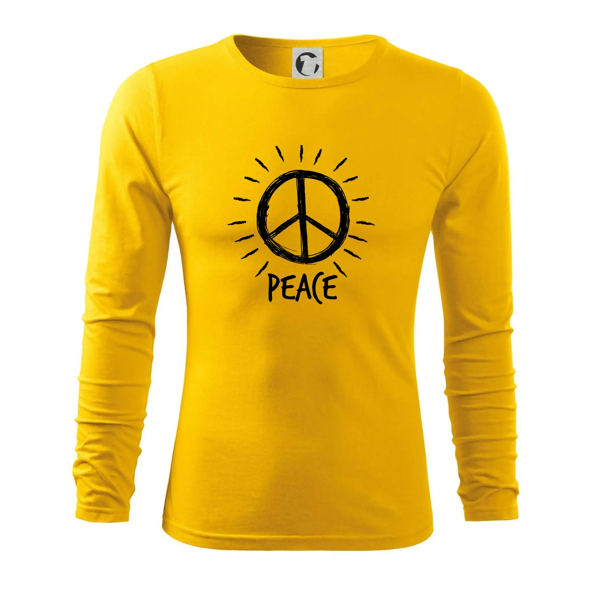 Peace symbol černobílý
