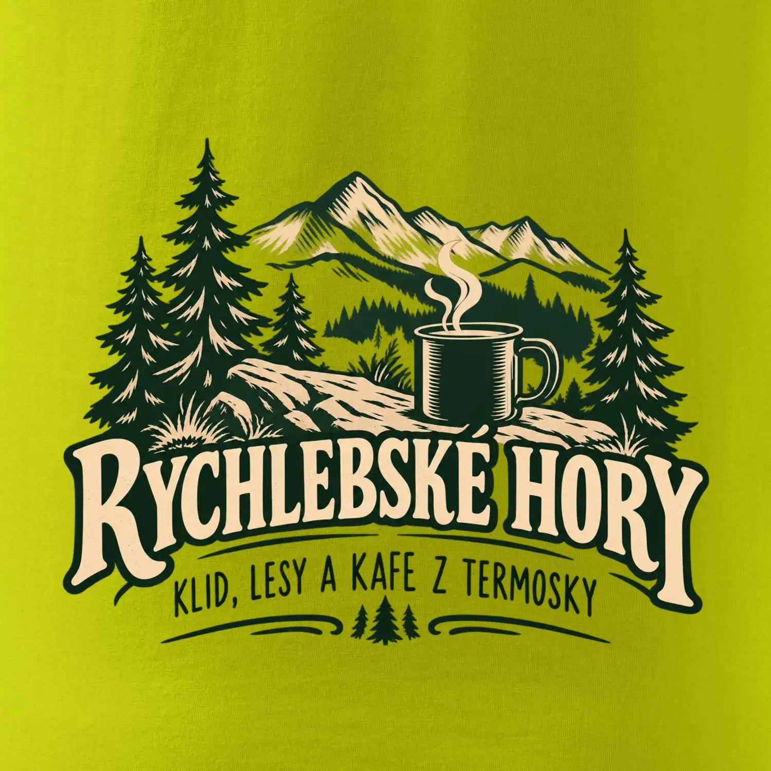 Rychlebské hory klid lesy a kafe z termosky