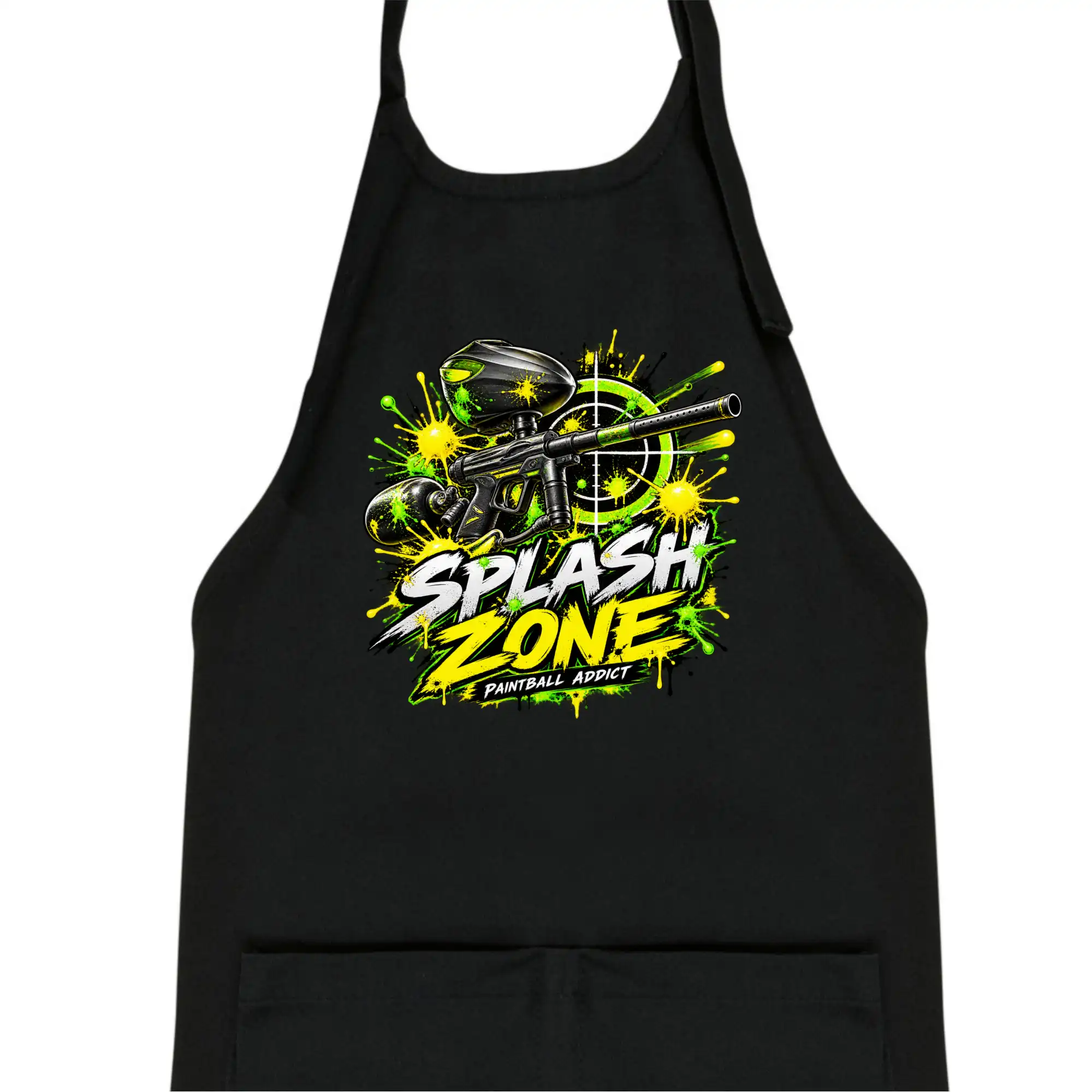 Neonový zásah splash zone paintball