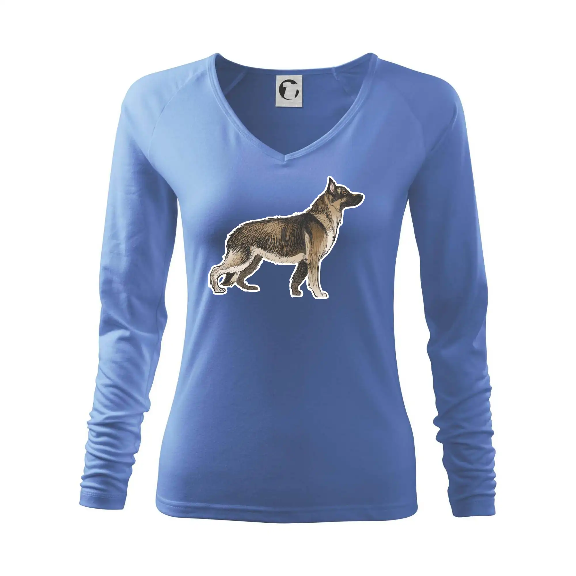 Německý ovčák - hnědý kreslený