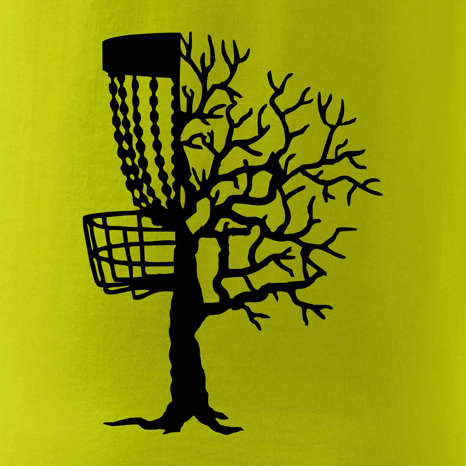 Disc golf pozor strom