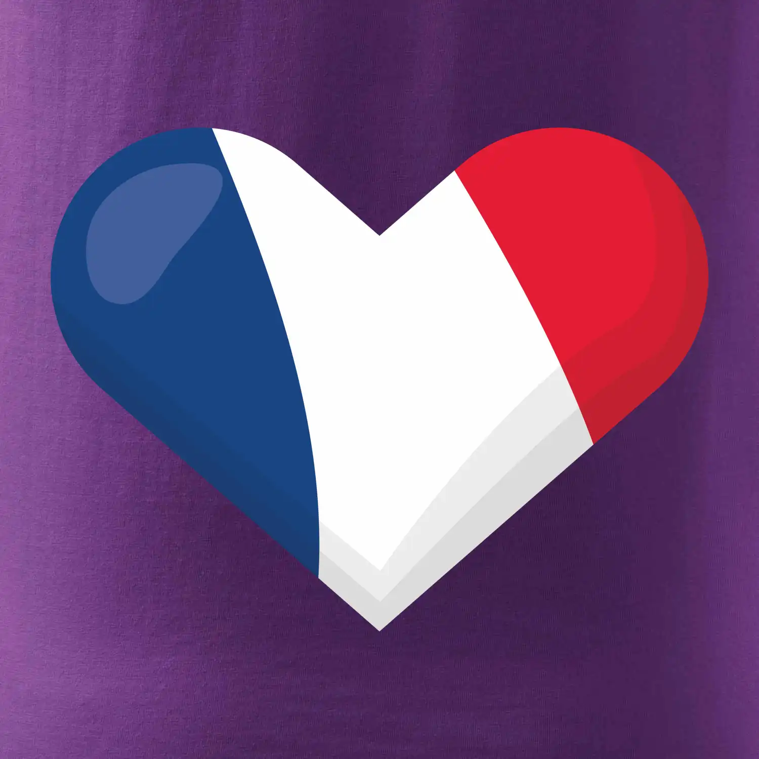 Francouzská vlajka srdce