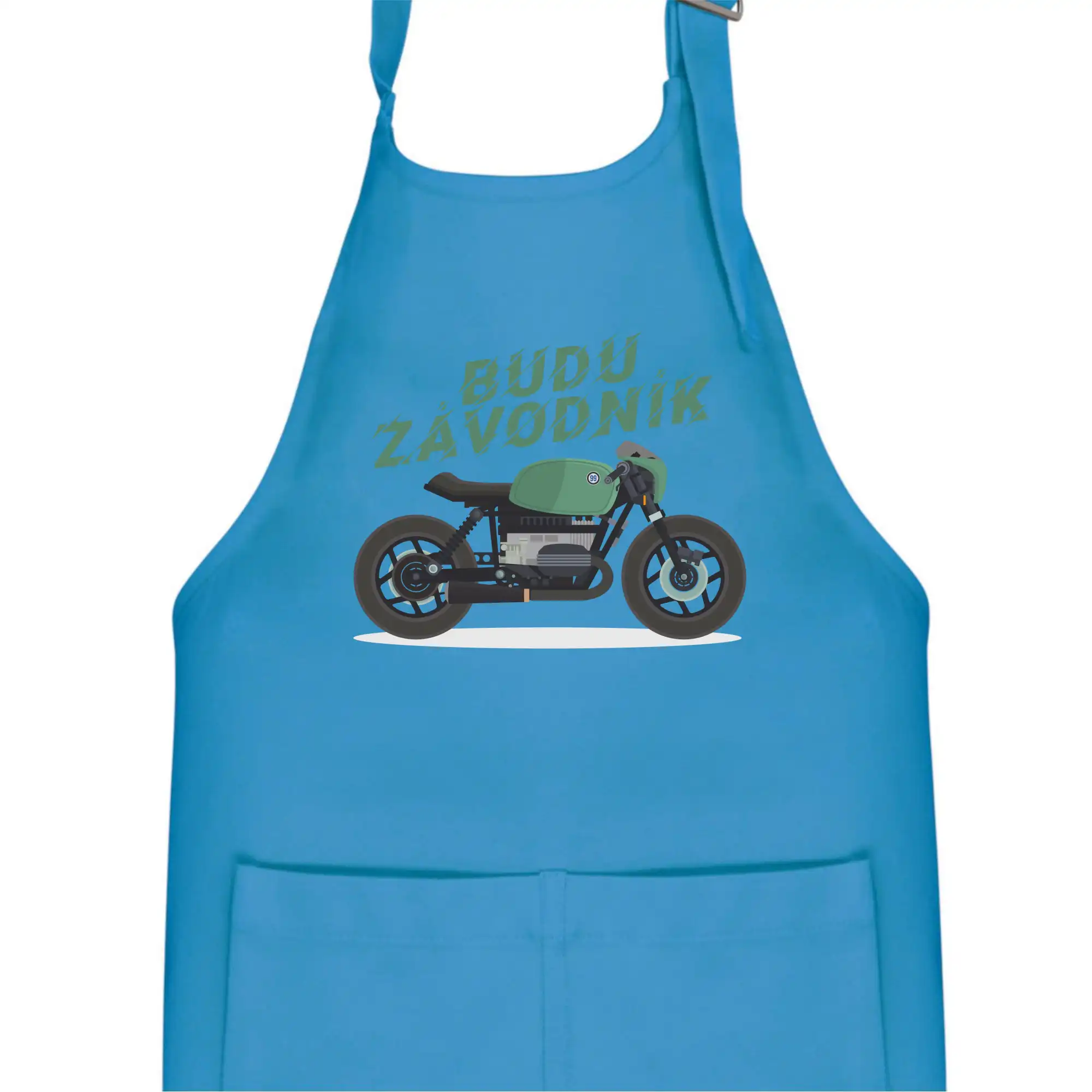 Budu závodník  zelený cafe racer