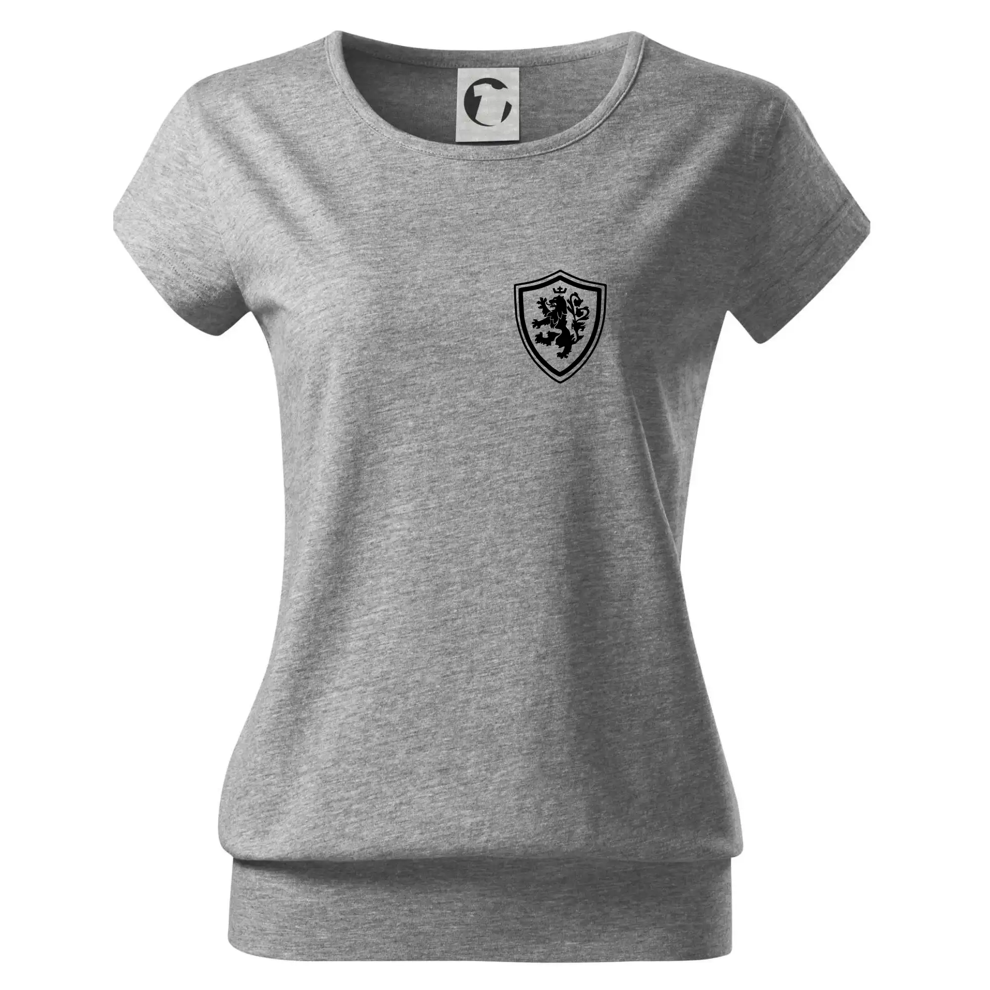 Český lev erb na prsu a na zádech