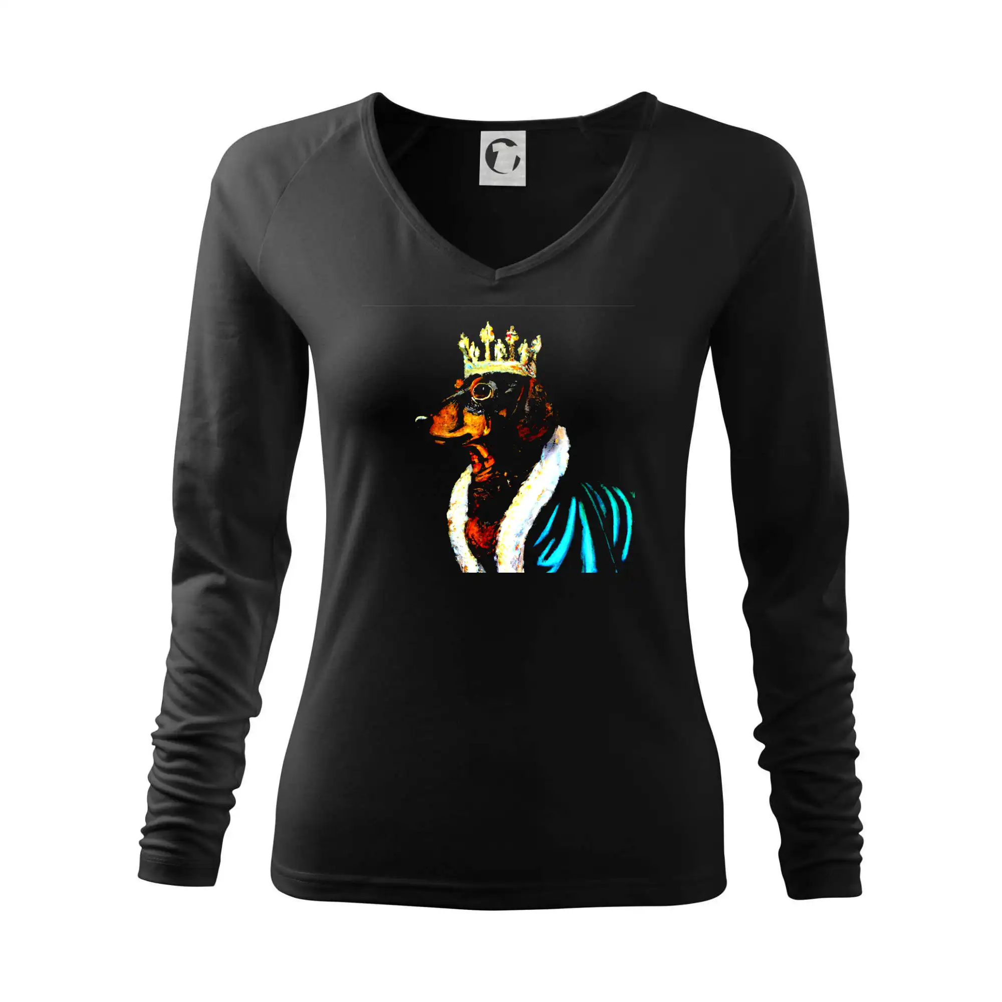 Jezevčík král - olejová malba