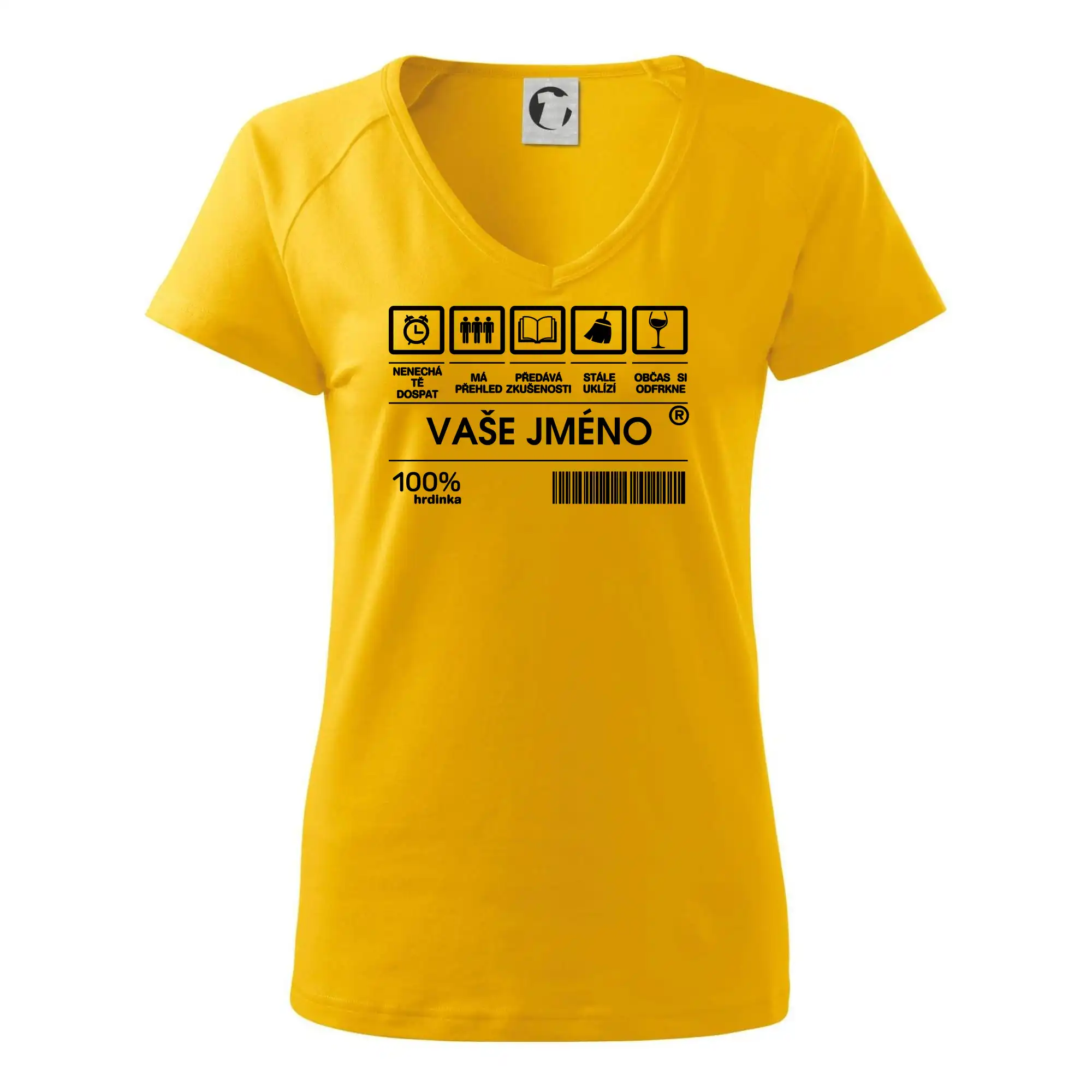 Vaše jméno - čárový kód