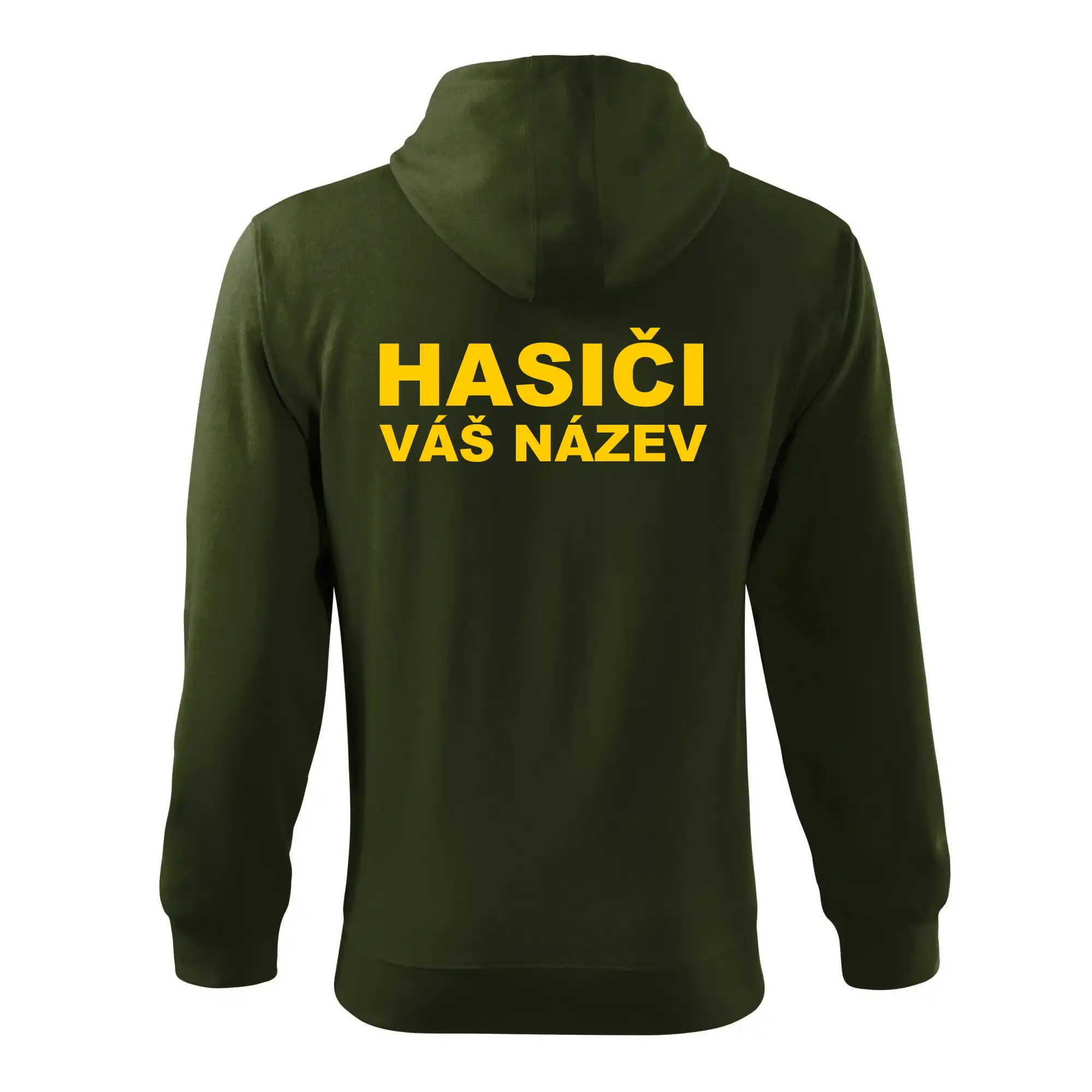 Hasiči - žlutý nápis - váš název sboru