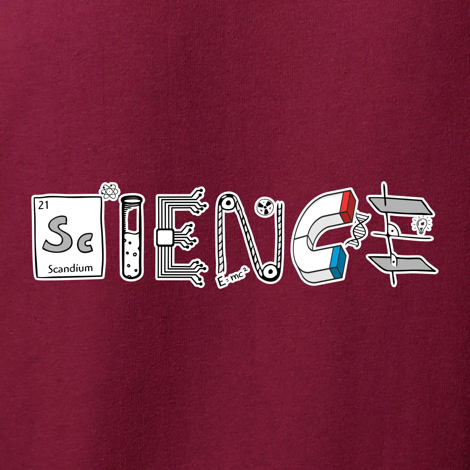 Science věda nápis