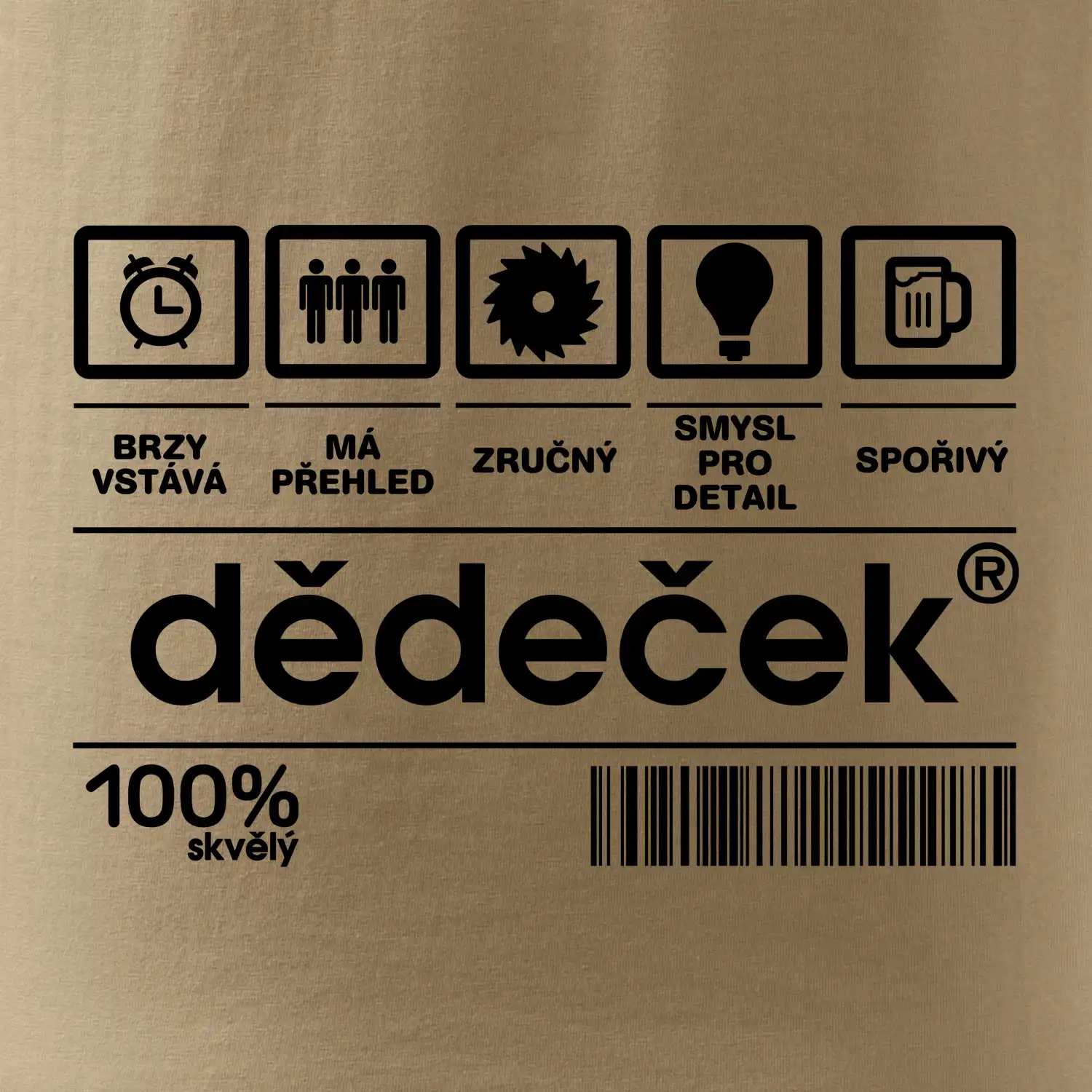 Čárový kód dědeček