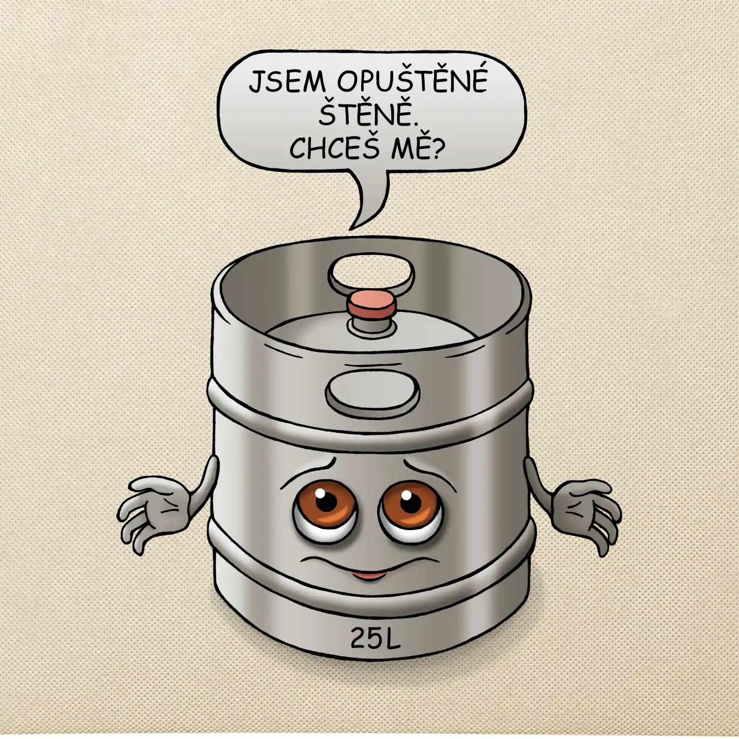 Opuštěné štěně - sud (Hana-creative)