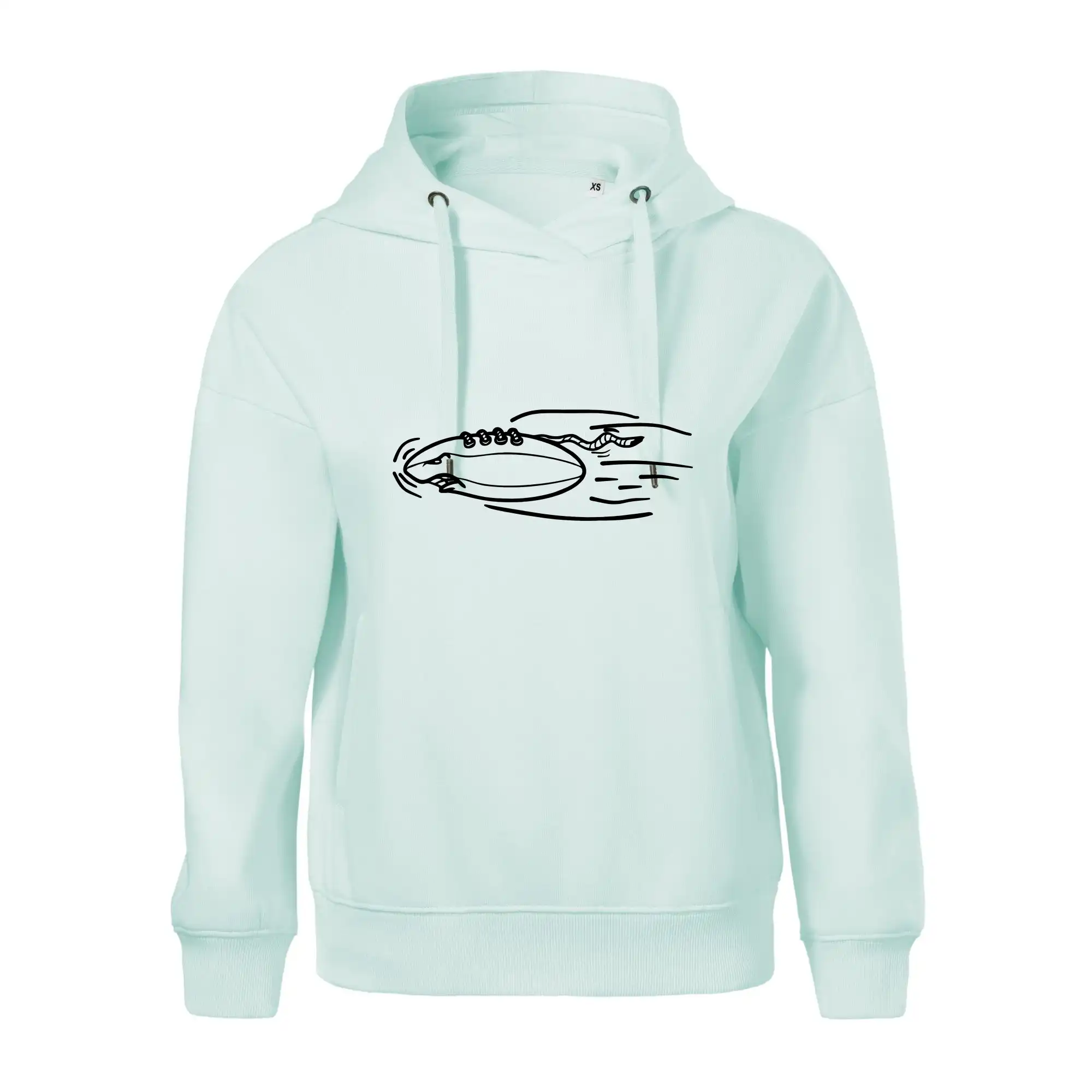 Americký fotbal letící míč