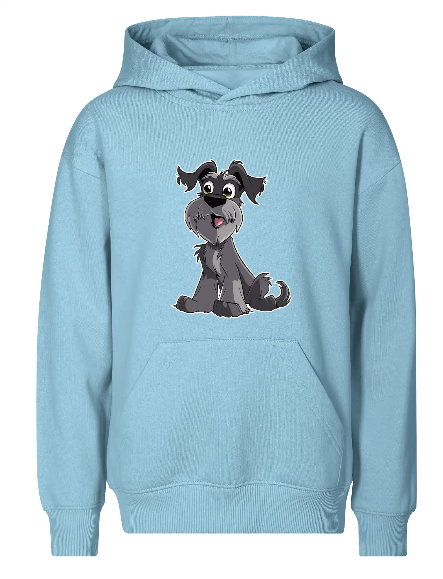 Knírač kreslený sedící