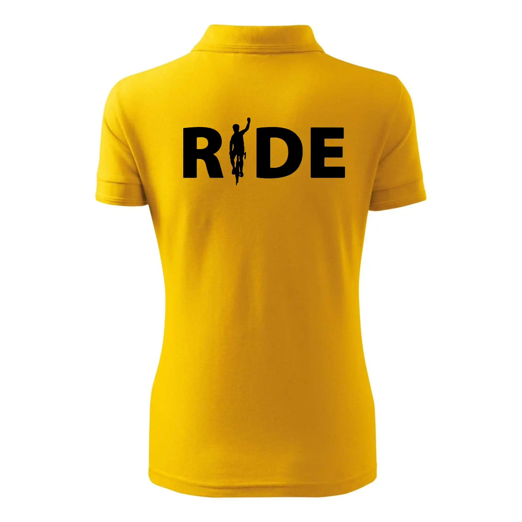 Ride - nápis s cyklistou