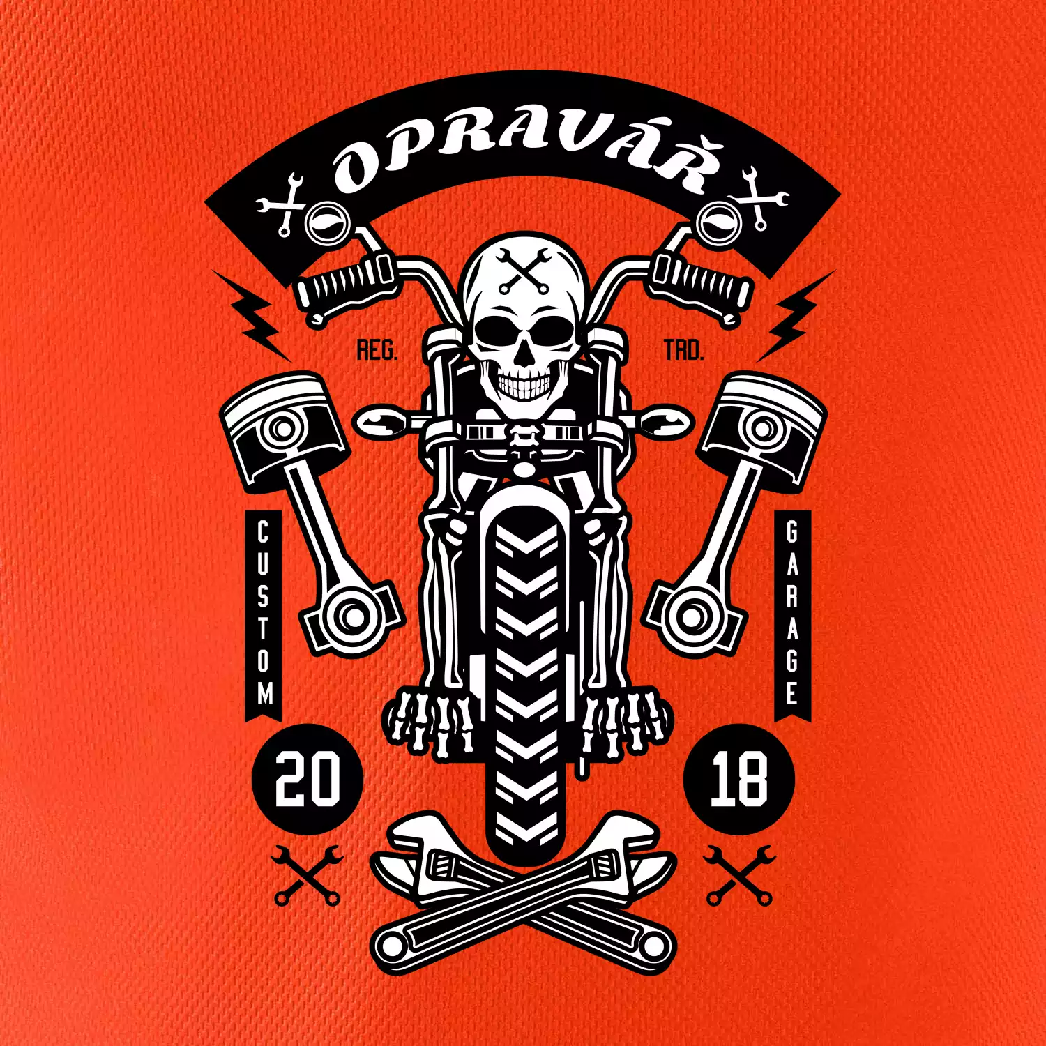 Lebka motorkář opravář