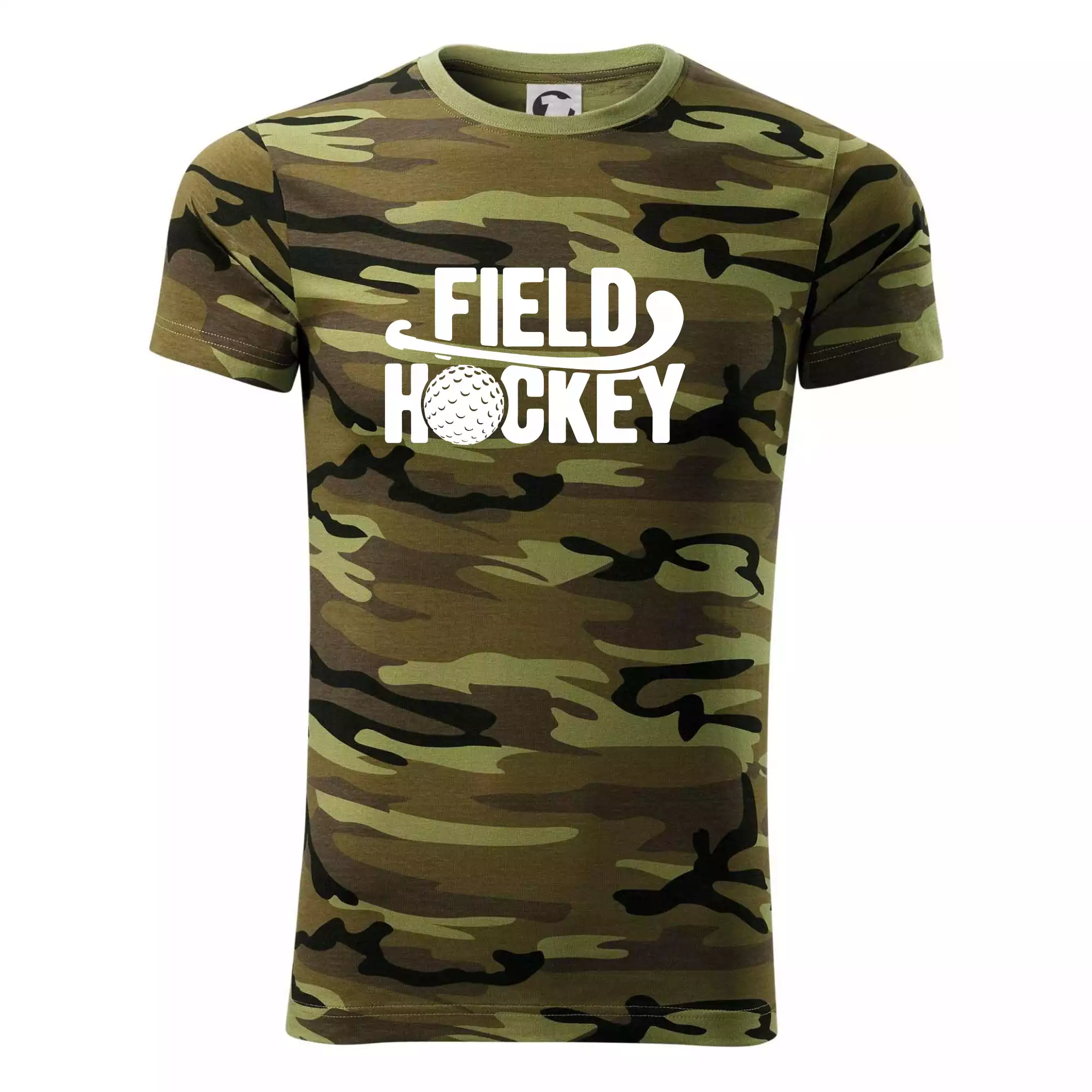 Field hockey míček a nápis