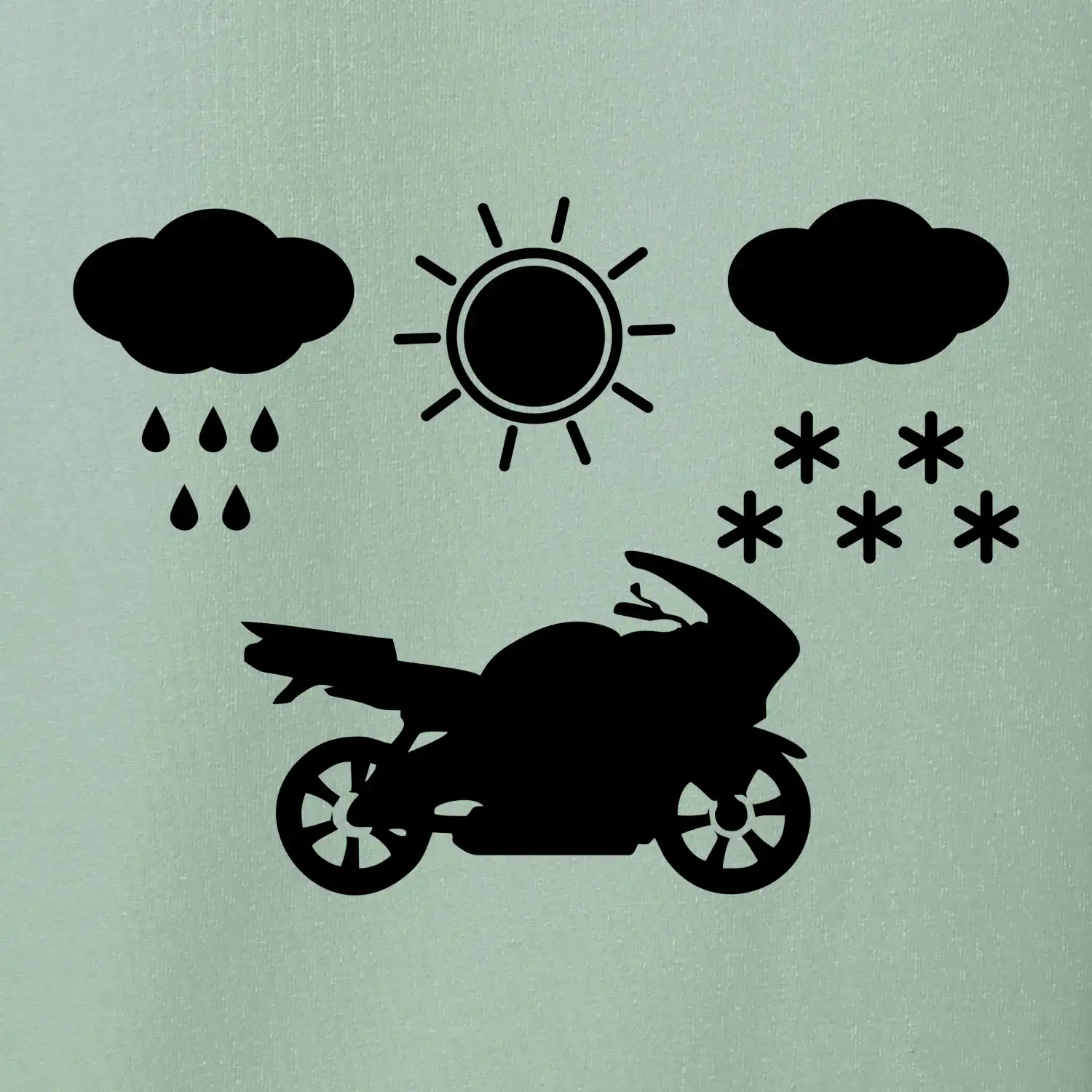 Motorkář za každého počasí - silnice