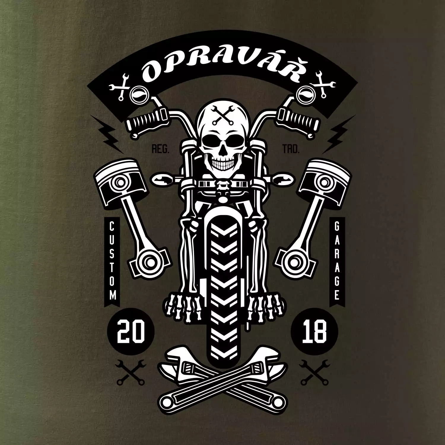 Lebka motorkář opravář