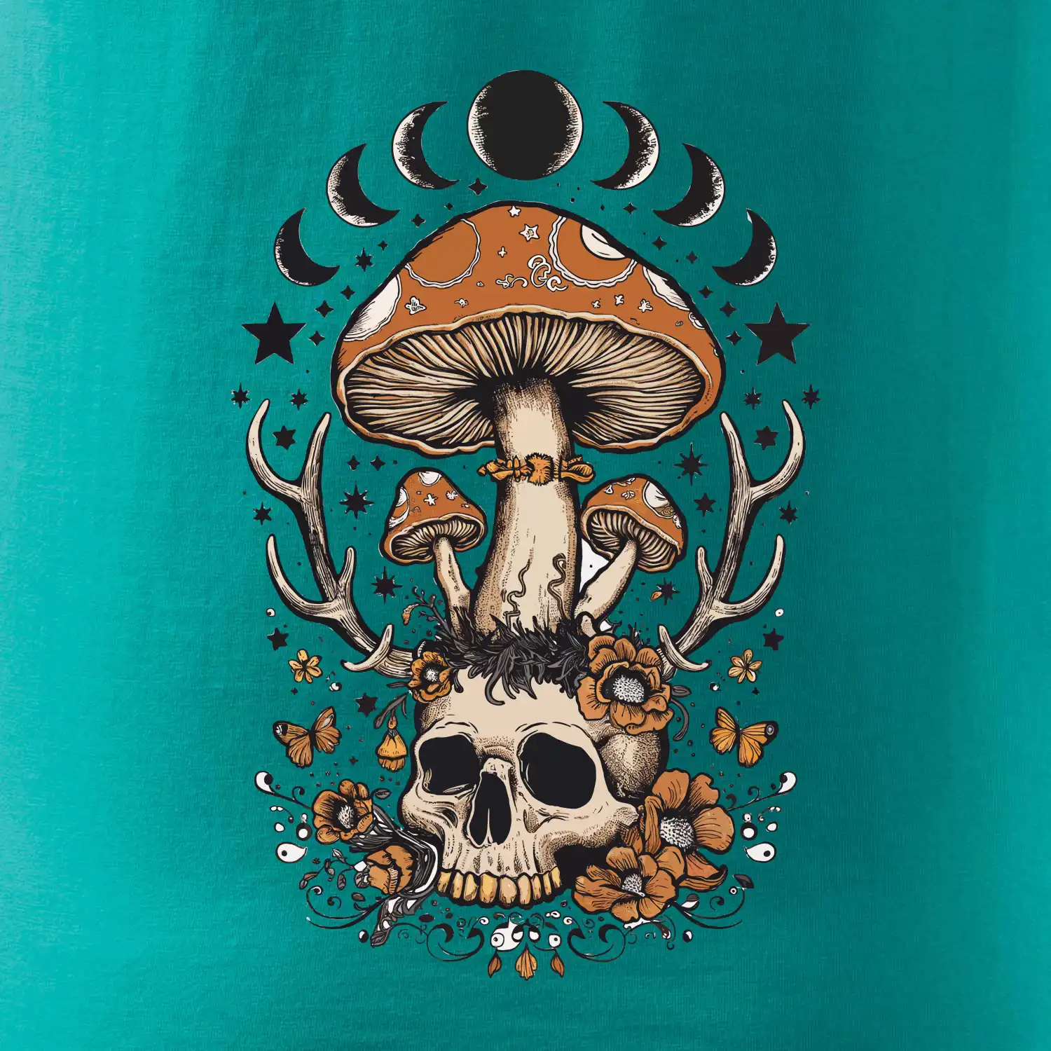 Goblincore magical mushroom