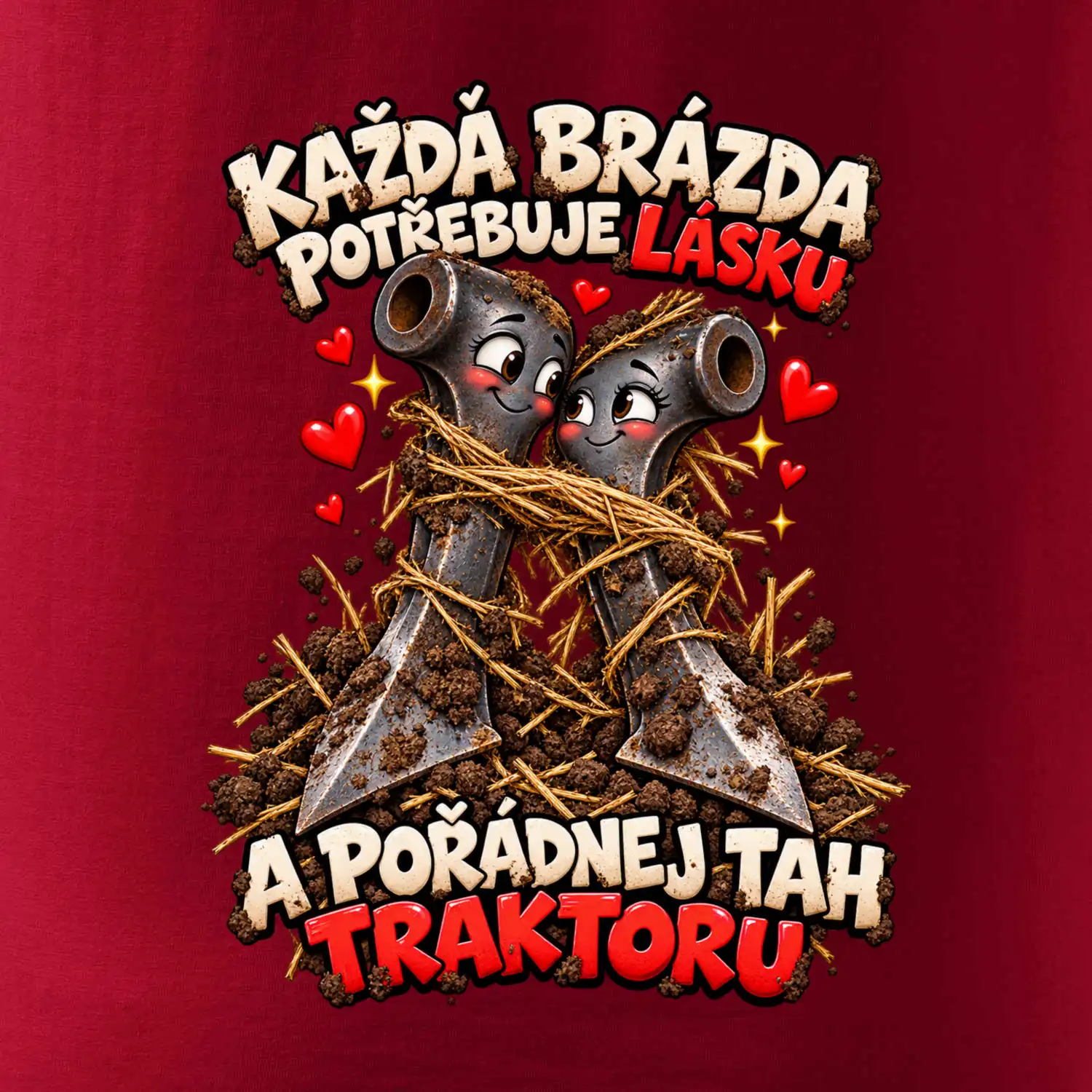 Zamilované ocelové zuby polních bran