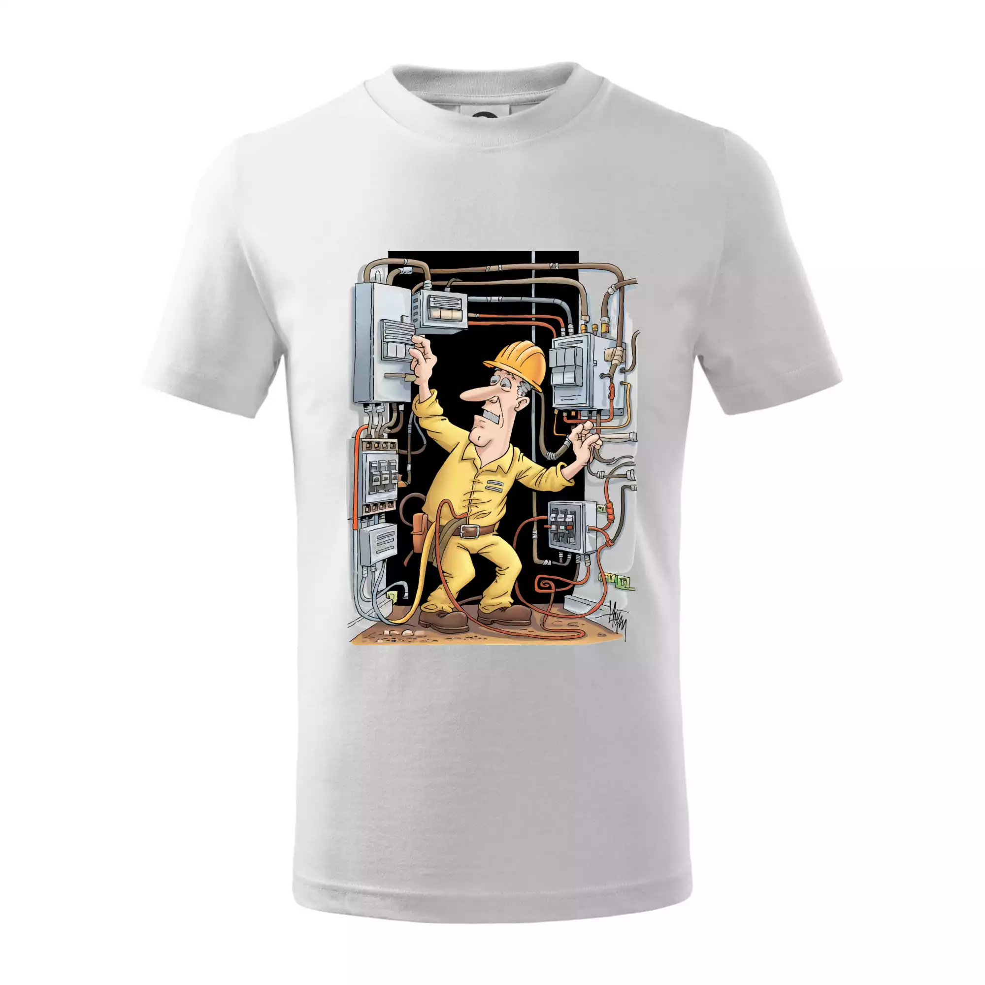 Vyděšený elektrikář